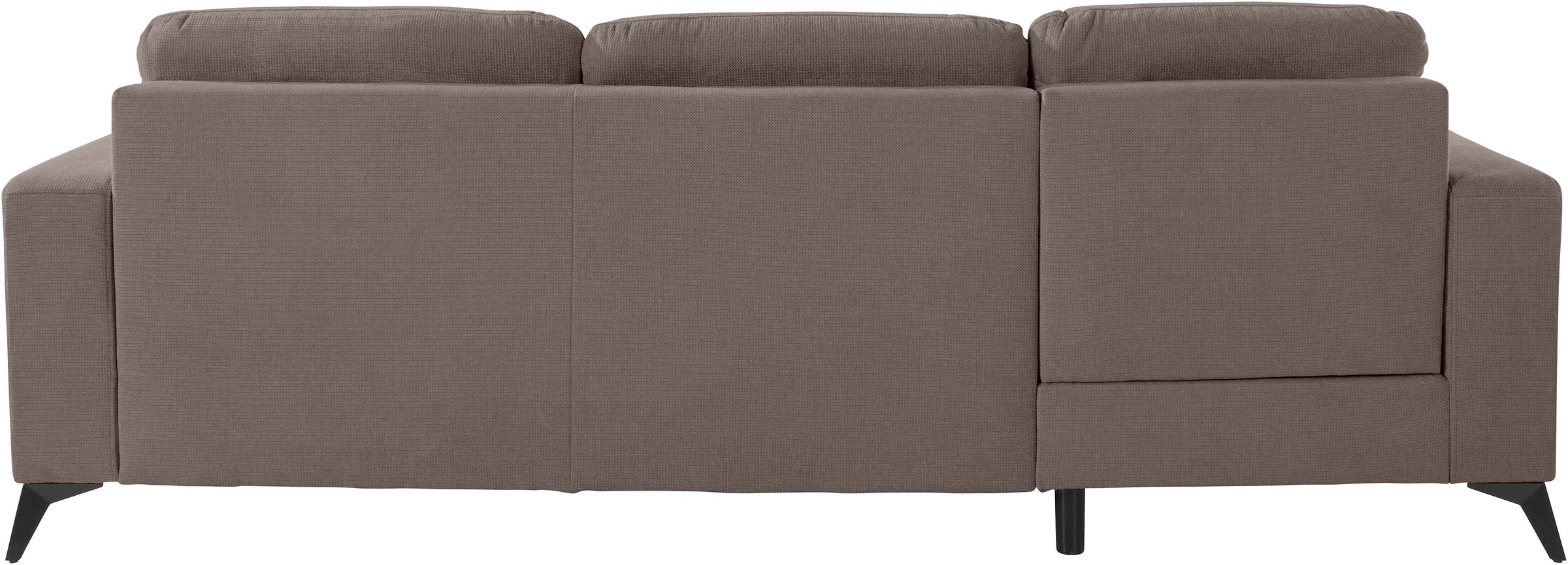 Places of Style Ecksofa »Lolland L-Form«, Wahlweise mit Bettfunktion und Bettkasten, Federkern