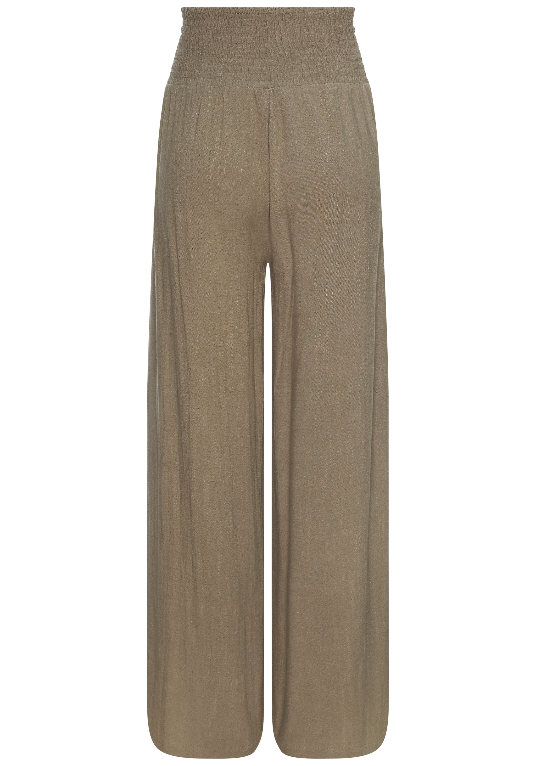 French Connection Leinenhose  mit gerafftem Bund, weite Palazzohose für den Sommer