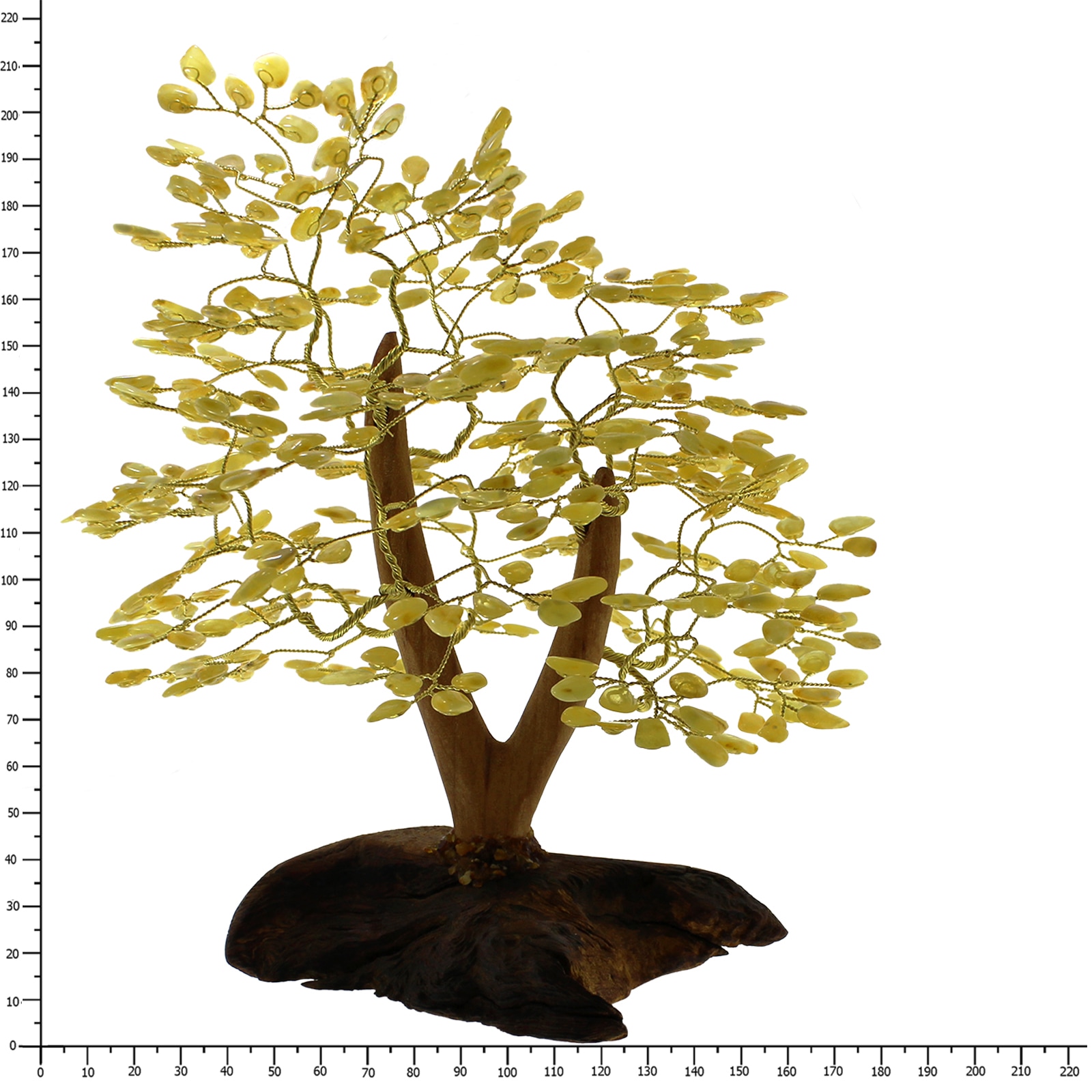 OSTSEE-SCHMUCK Dekobaum »- 20 cm, 432 Bernsteine - Bernstein -,«