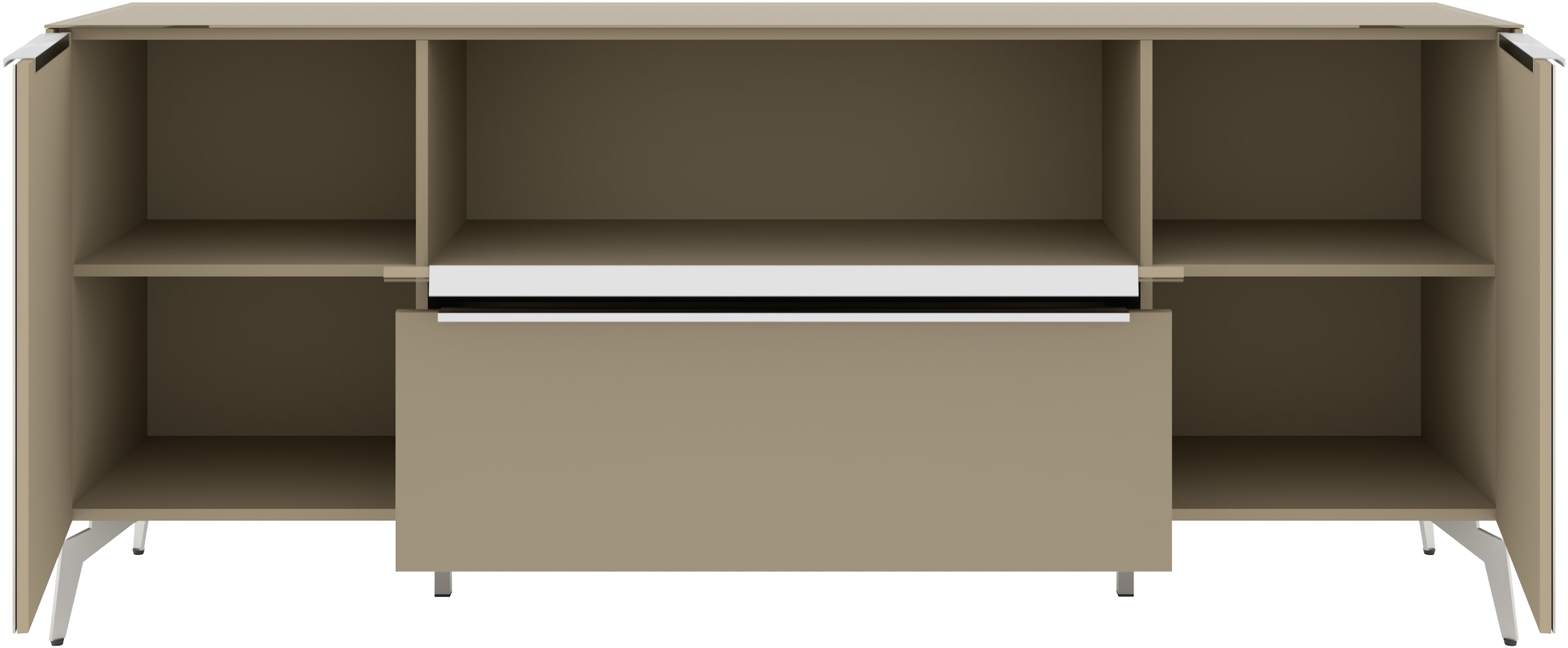 set one by Musterring Lowboard »Reno« 1 Stk. tlg. Mit Winkelfuß in diversen Farben, 78 cm Höhe & Farbauswahl