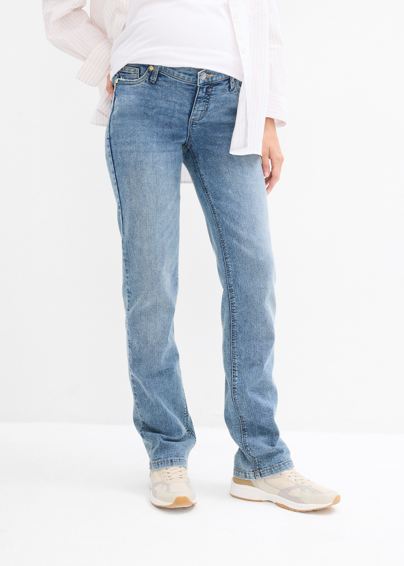 bonprix Umstandsjeans loose fit, gerades, locker geschnittenes Bein