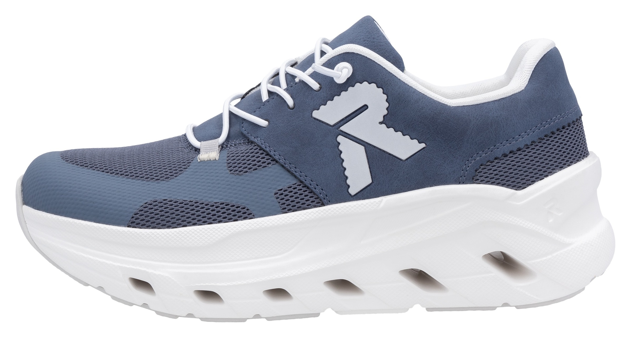 RIEKER Sport Plateausneaker, Slip-on Sneaker, Halbschuh, Freizeitsneaker mit MemoSoft-Innensohle