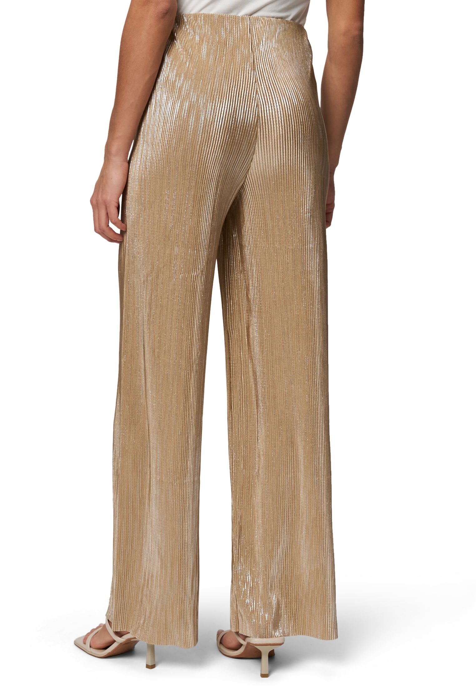 Zero Stoffhose »zero Plissee-Hose mit weitem Bein 30 Inch«, Falten