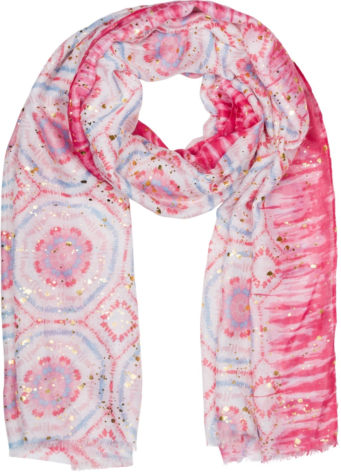 styleBREAKER Schal "Schal mit Batik Muster Metallic" 1 Stk. günstig online kaufen