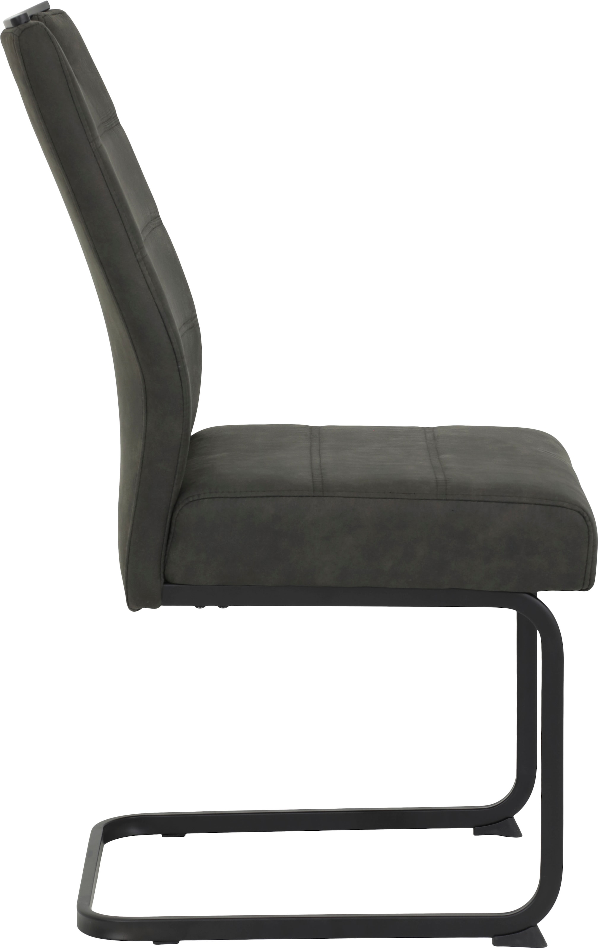 HELA Freischwinger »KERSTIN«, (Set), 2 St., Microfaser VINTAGE-Polyester, Freischwinger, XL Sitzbreite, Griff, Vintage Optik, 140kg belastbar