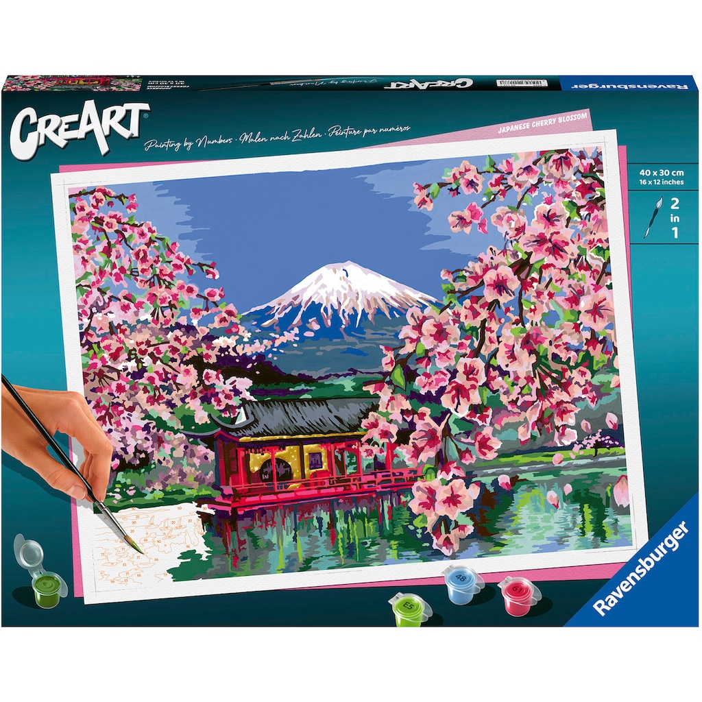 Ravensburger Malen nach Zahlen »CreArt, Japanese Cherry Blossom«, Made in Europe; FSC® - schützt Wald - weltweit
