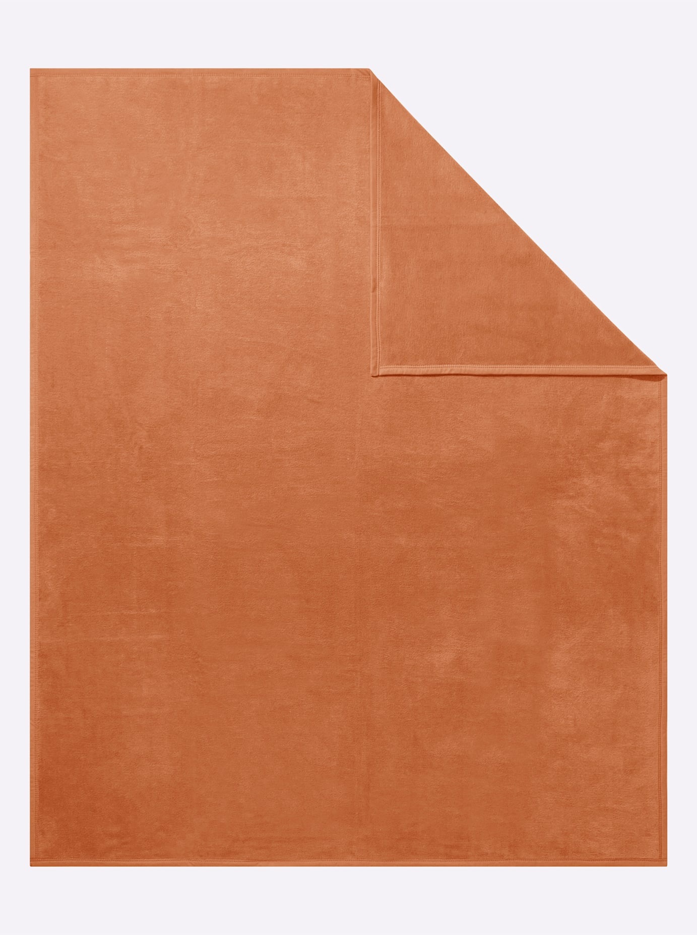 Wohndecke IBENA, B:100cm L:150cm, orange, 58% Baumwolle, 35% Polyacryl, 7% Polyester, Wohndecken