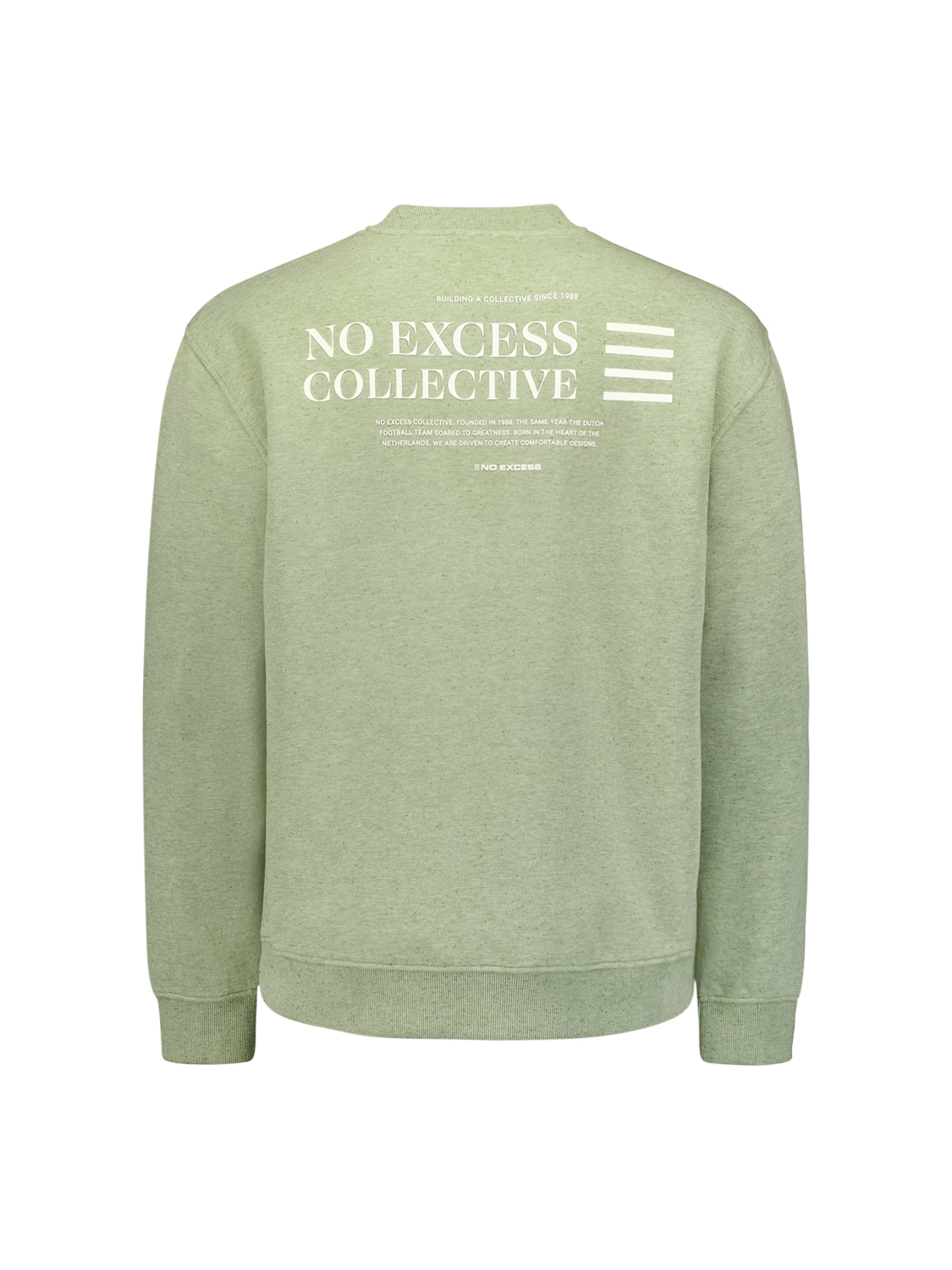 NO EXCESS Sweater »No Excess Pullover mit Rückenaufdruck«