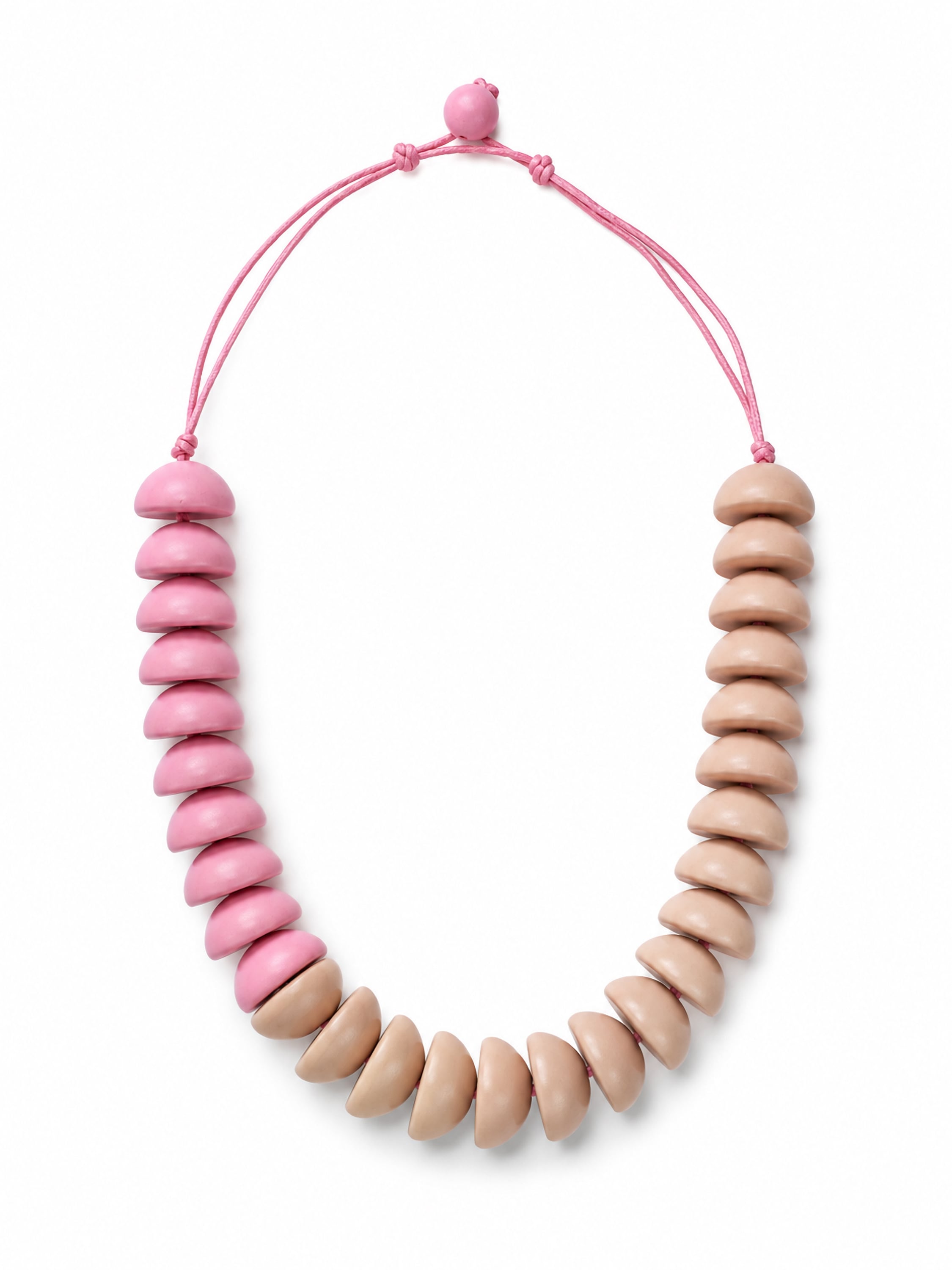 COLLEZIONE ALESSANDRO Kette mit Anhänger »Duo« natürliche Holzkette in Two-Tone