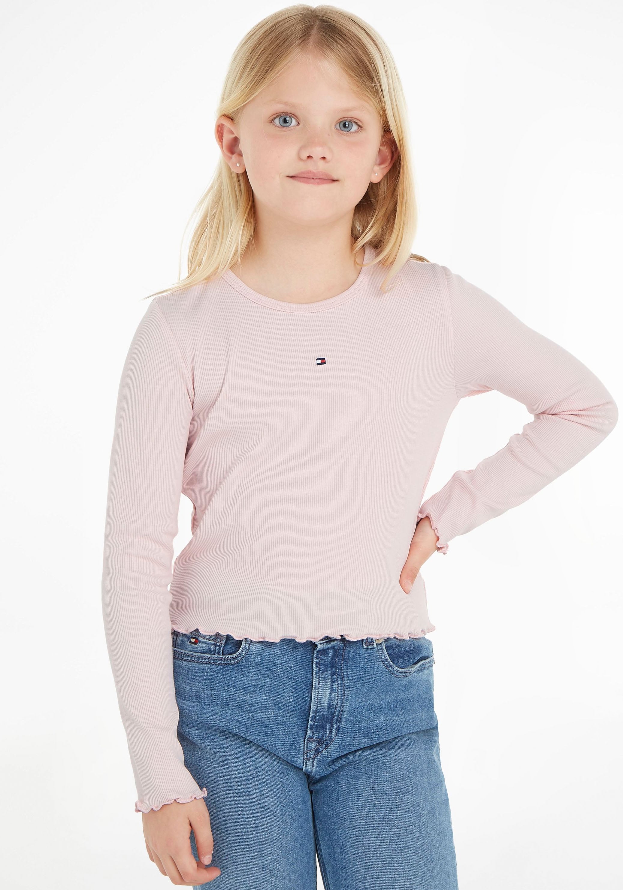 Langarmshirt »ESSENTIAL RIB TOP L/S«, in leichter Rippenstruktur