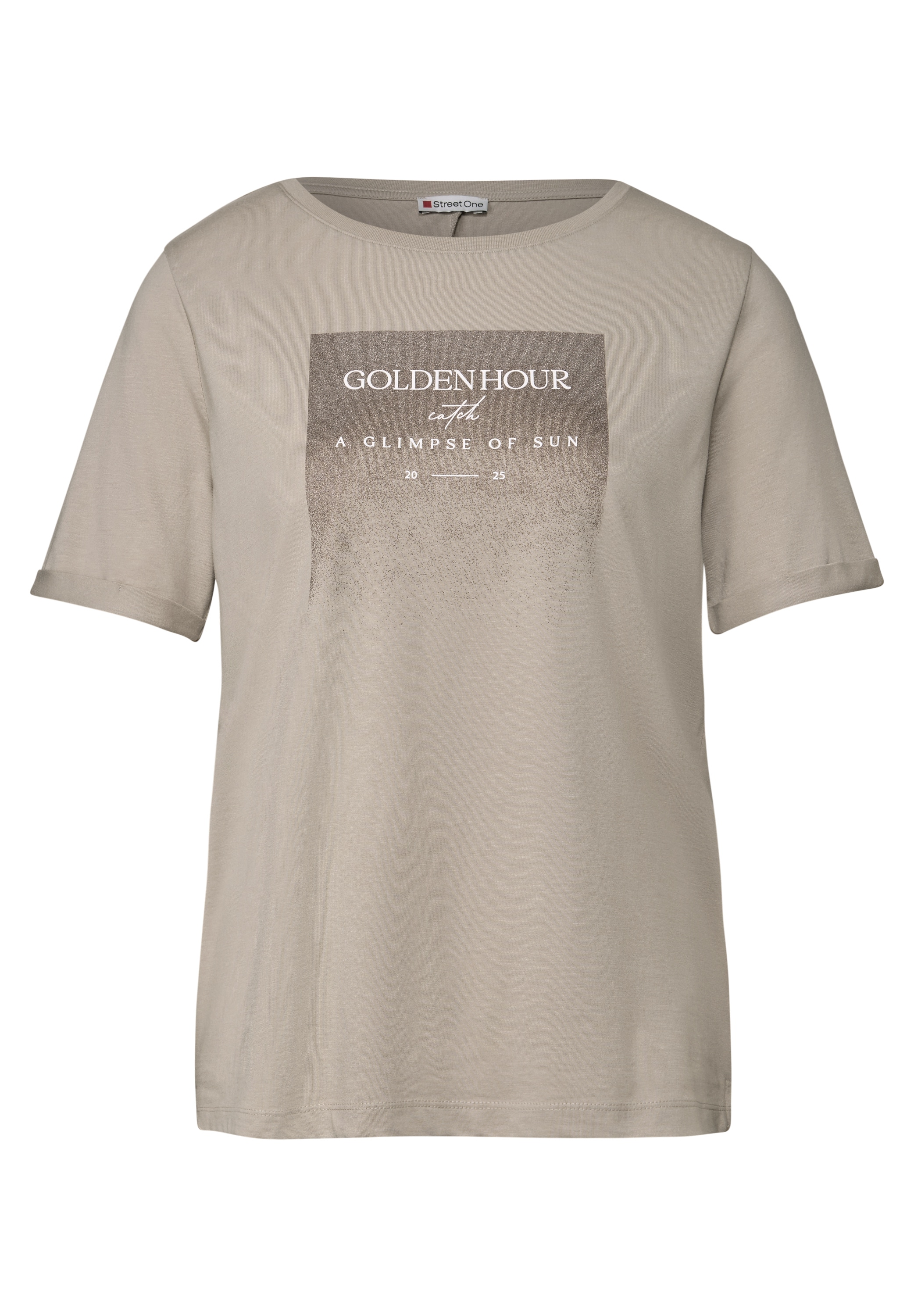 STREET ONE T-Shirt, mit U-Boot-Ausschnitt