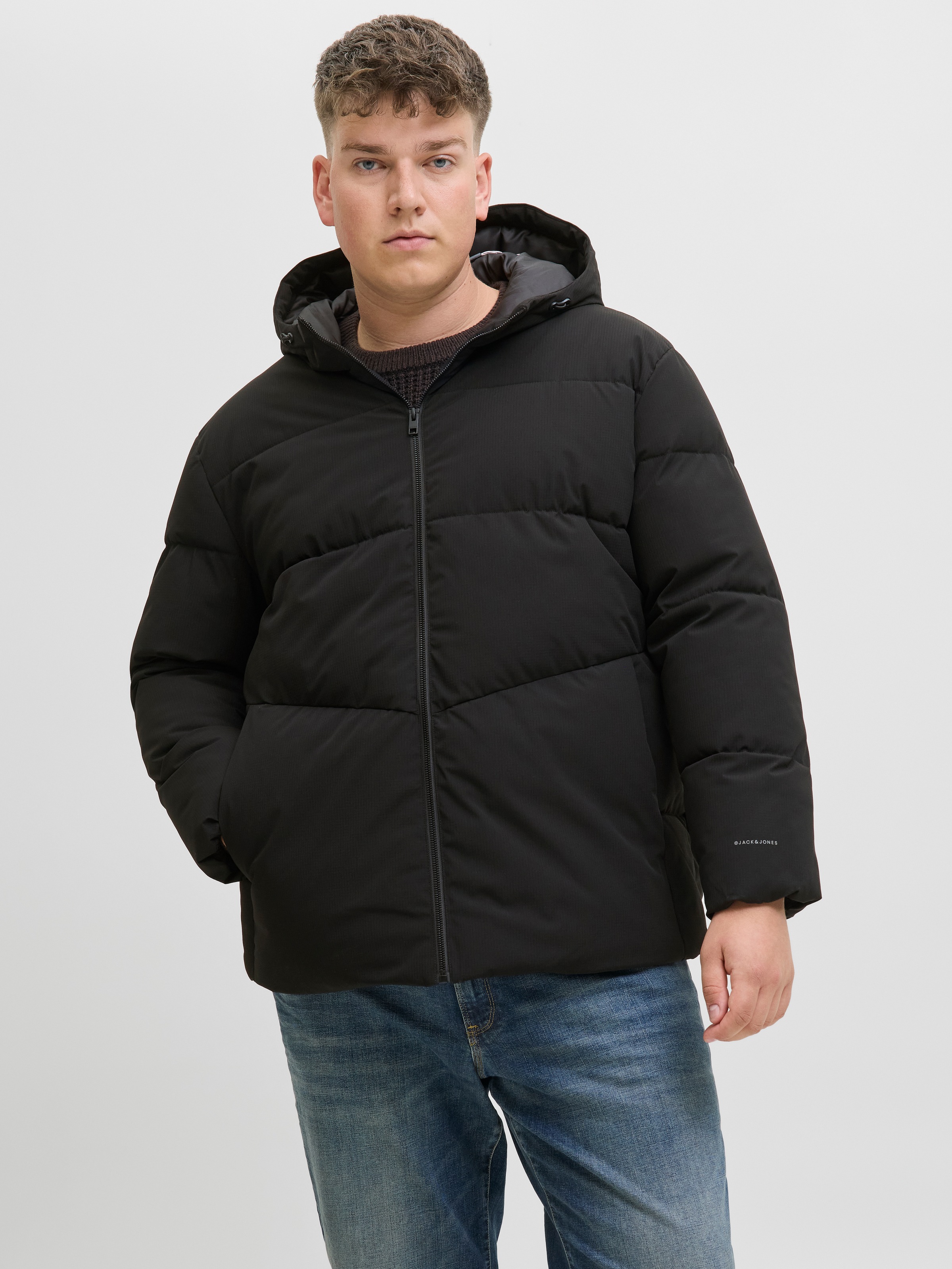 Jack & Jones PlusSize Steppjacke "JJGLOBAL PUFFER JACKET PLS", mit Kapuze günstig online kaufen