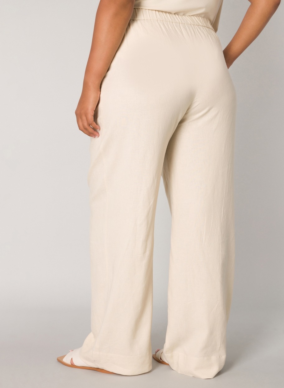 Base Level Curvy Leinenhose "Yula", Sommerhose, Leinen-Viskose-Mix, mit ela günstig online kaufen