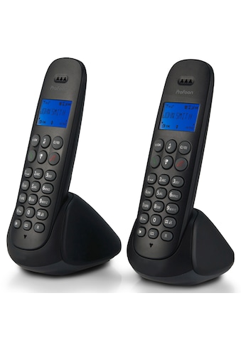 Schnurloses DECT-Telefon »PDX-320 - DECT-Telefon mit 2 Mobilteilen«