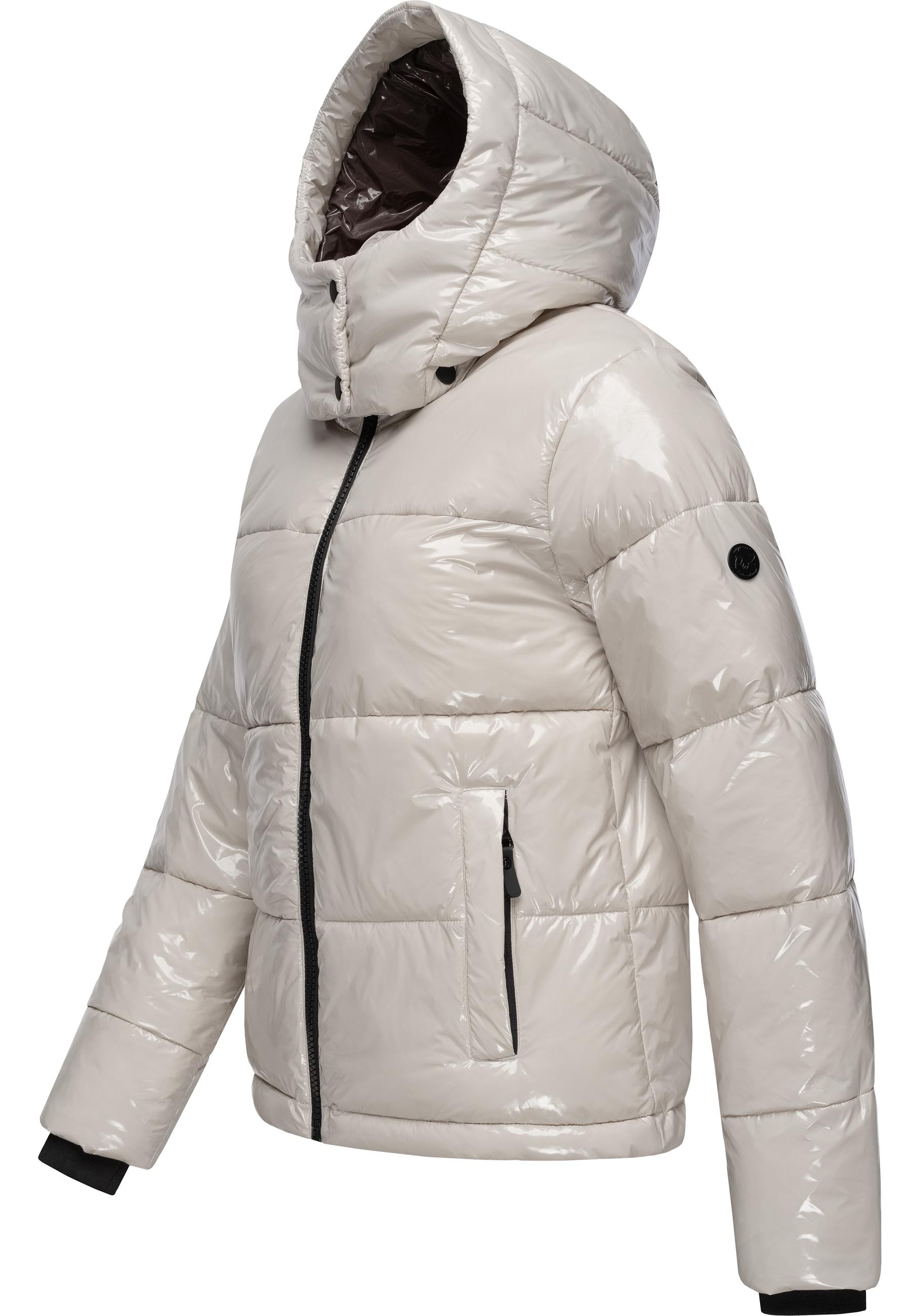 Ragwear Steppjacke »Roobie«, mit Kapuze, super stylische, gänzende Damen Winterjacke