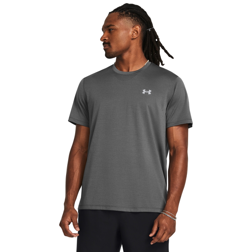 Under Armour T-Shirt "UA LAUNCH SHORTSLEEVE" mit Rundhalsausschnitt, aus elastischem Material, Kurzarm