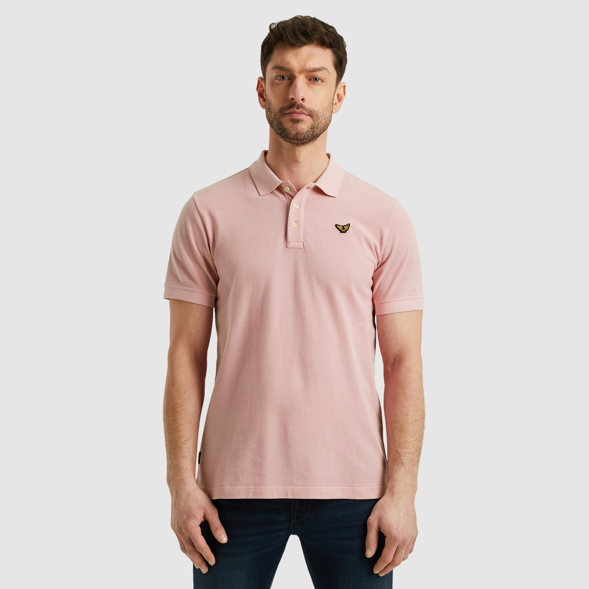 PME LEGEND Poloshirt "Short sleeve polo garment dyed pique", mit Logo Stick günstig online kaufen