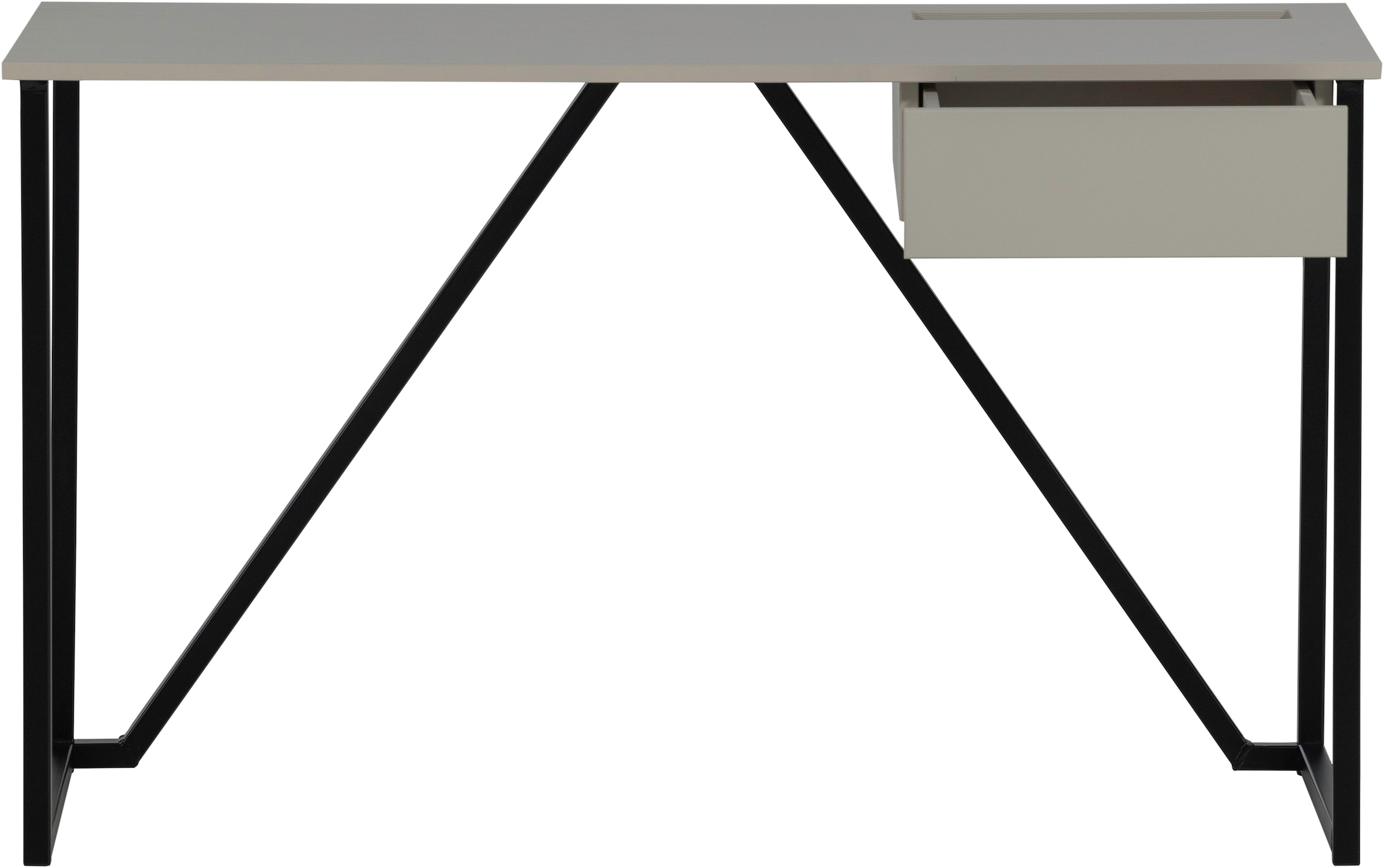 WOOOD Schreibtisch »New Julius FSC®-Kiefernholz mit Schublade, lackiert B126xT53xH75 cm« Tragkraft Blatt 20 kg, sichtbare Maserung, einfach zu montieren