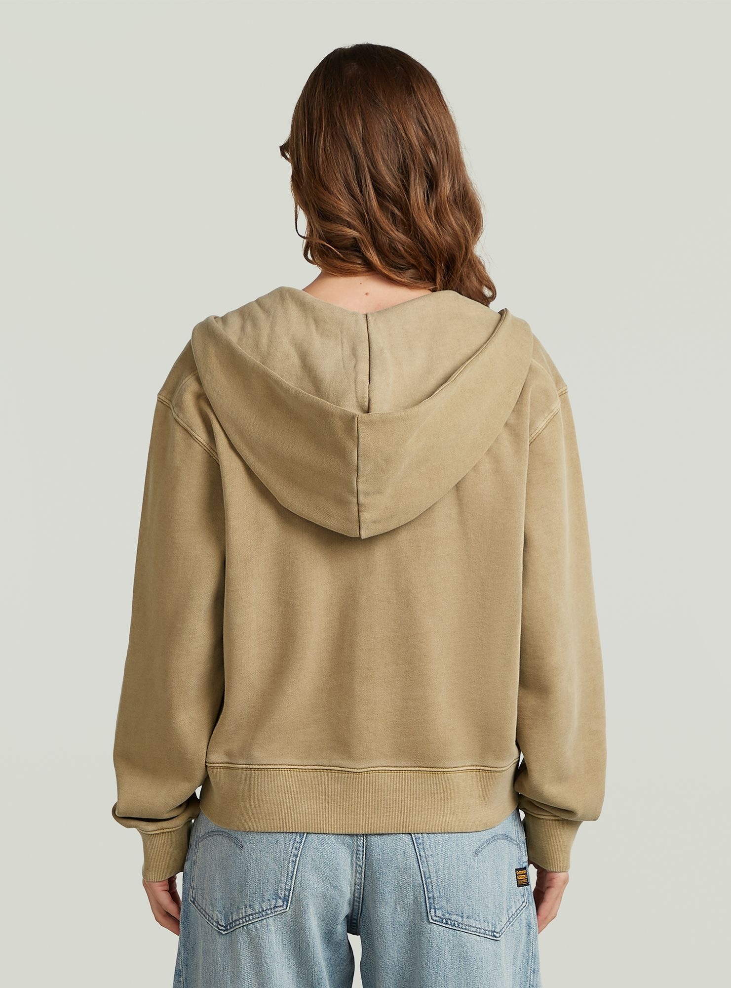 G-STAR Longpullover "Washed Hoodie Zip Relaxed Sweatshirt" günstig online kaufen