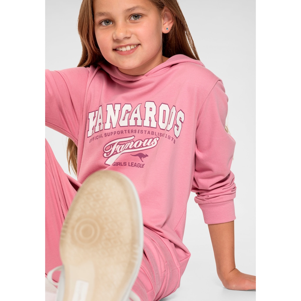 KangaROOS Shirt & Hose, (Set), modischer Joggingsanzug