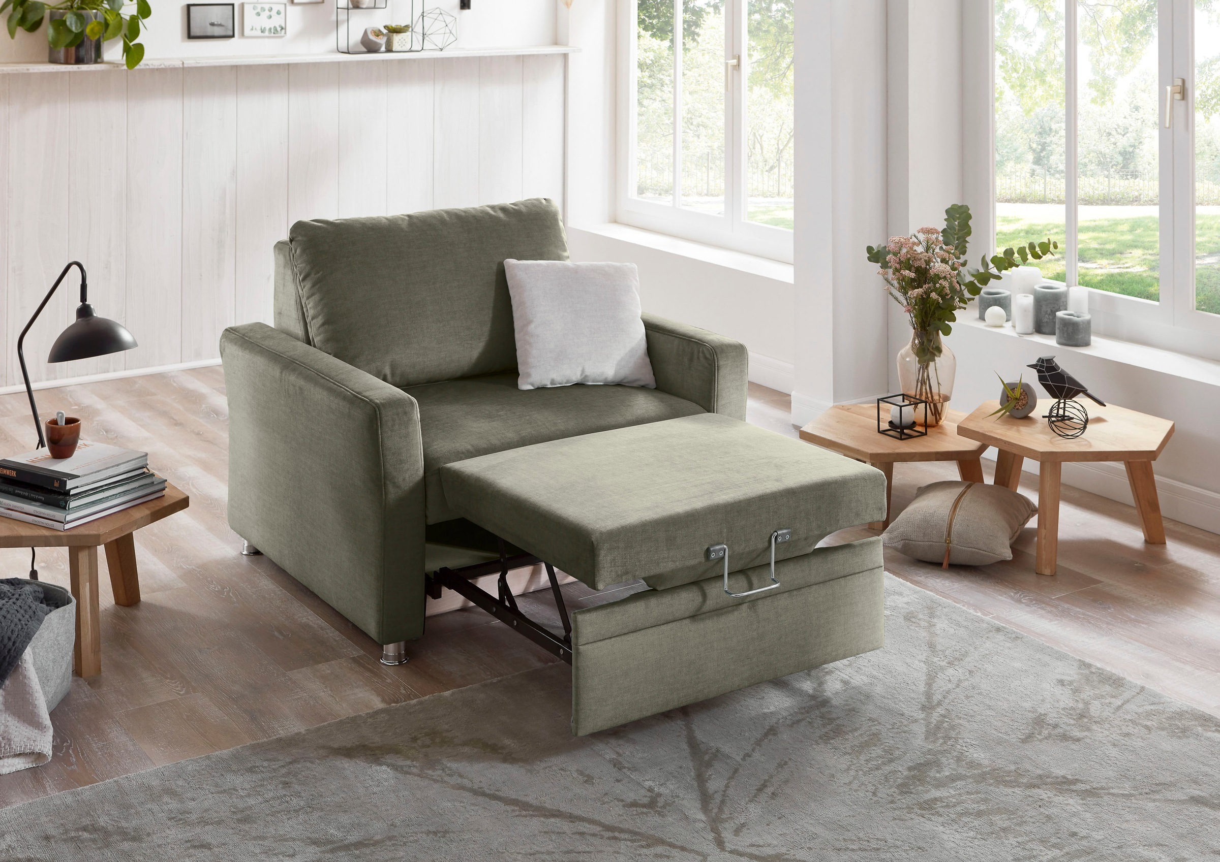Die PlanBar Schlafsofa »MP-PD19021«, mit Längsschläferfunktion 80x210 cm