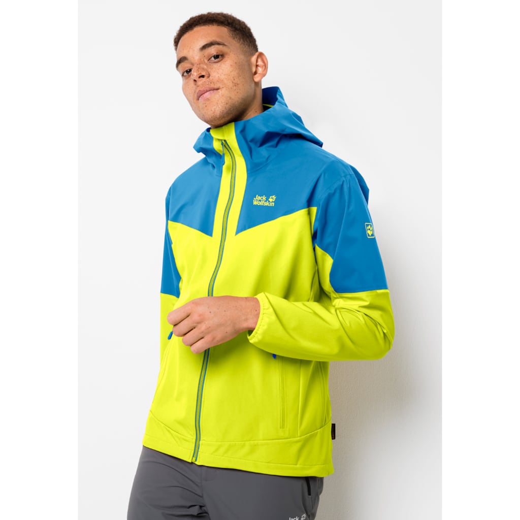 Jack Wolfskin Softshelljacke »ALPINE TRAIL JKT M«, mit Kapuze