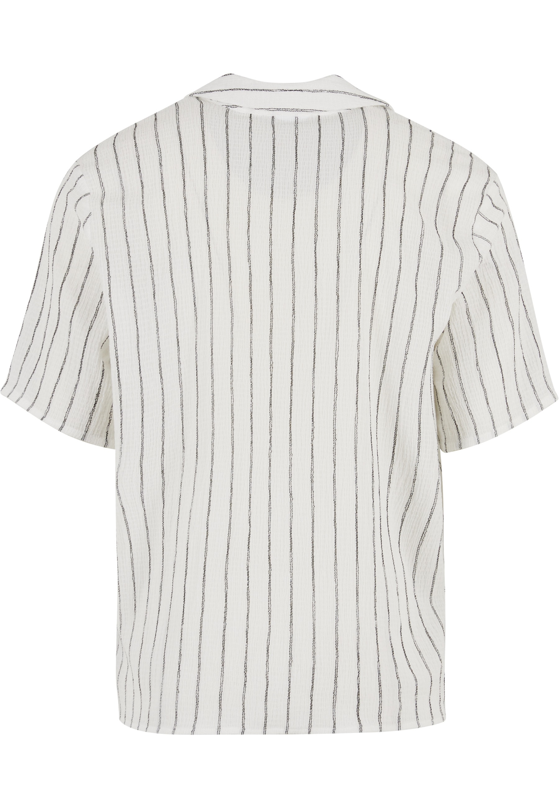 URBAN CLASSICS Kurzarmshirt »Urban Classics Striped Crinkle Resort Shirt« 1 Stk.