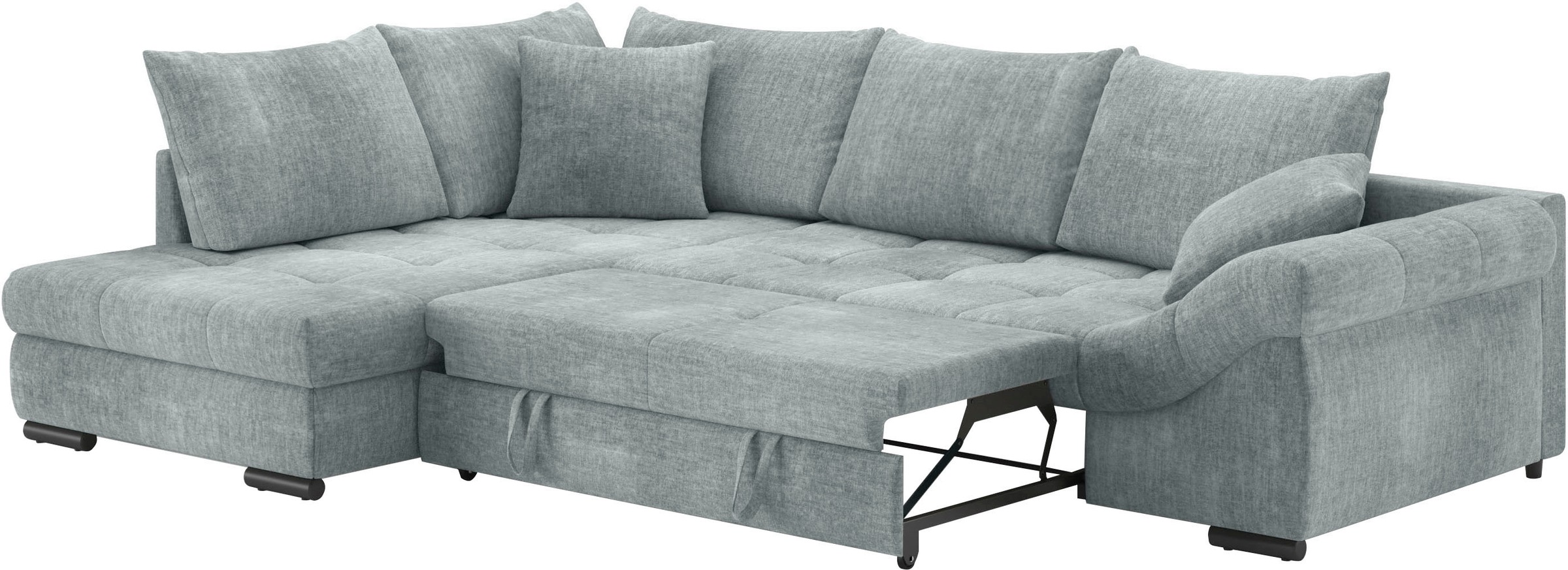 Mr. Couch Ecksofa »Allegro, L-Form«, mit Hochschläfer-Bettauszug, wahlweise mit Kaltschaum