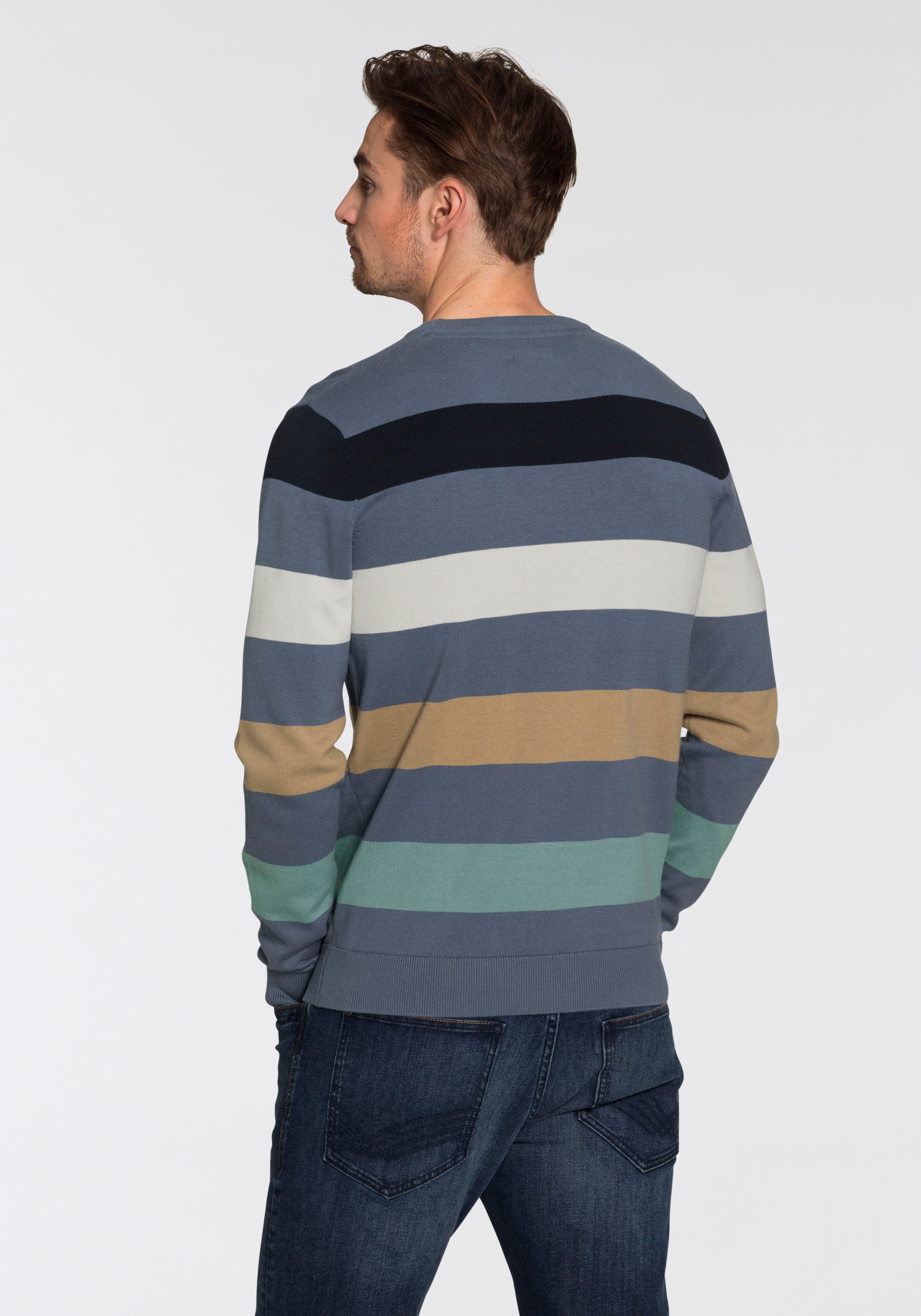 Thumbnail - TOM TAILOR Strickpullover, mit Blockstreifen
