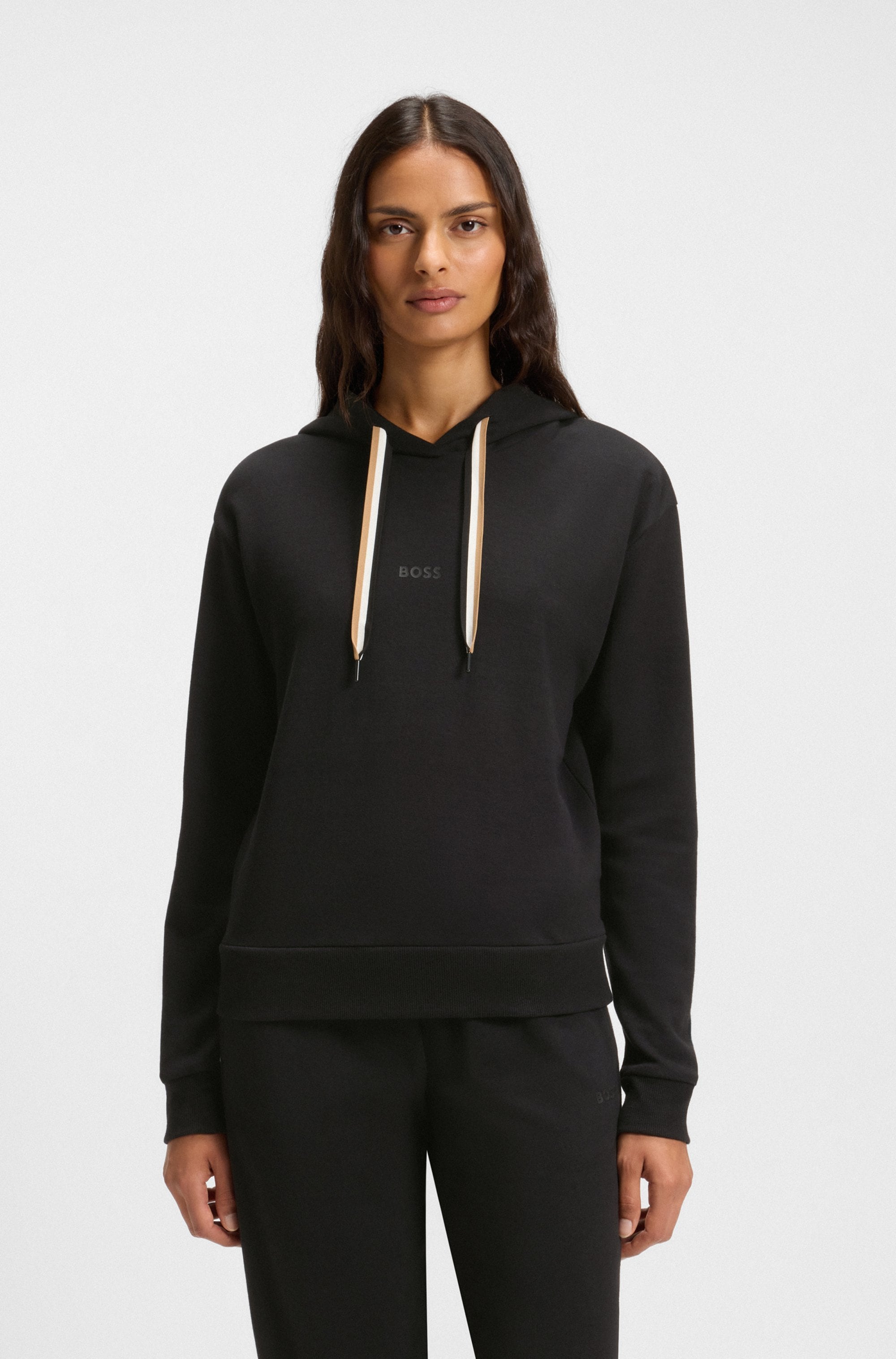 BOSS Hoodie "CP Stripe Hoodie", mit kontrastfarbener Kordel günstig online kaufen