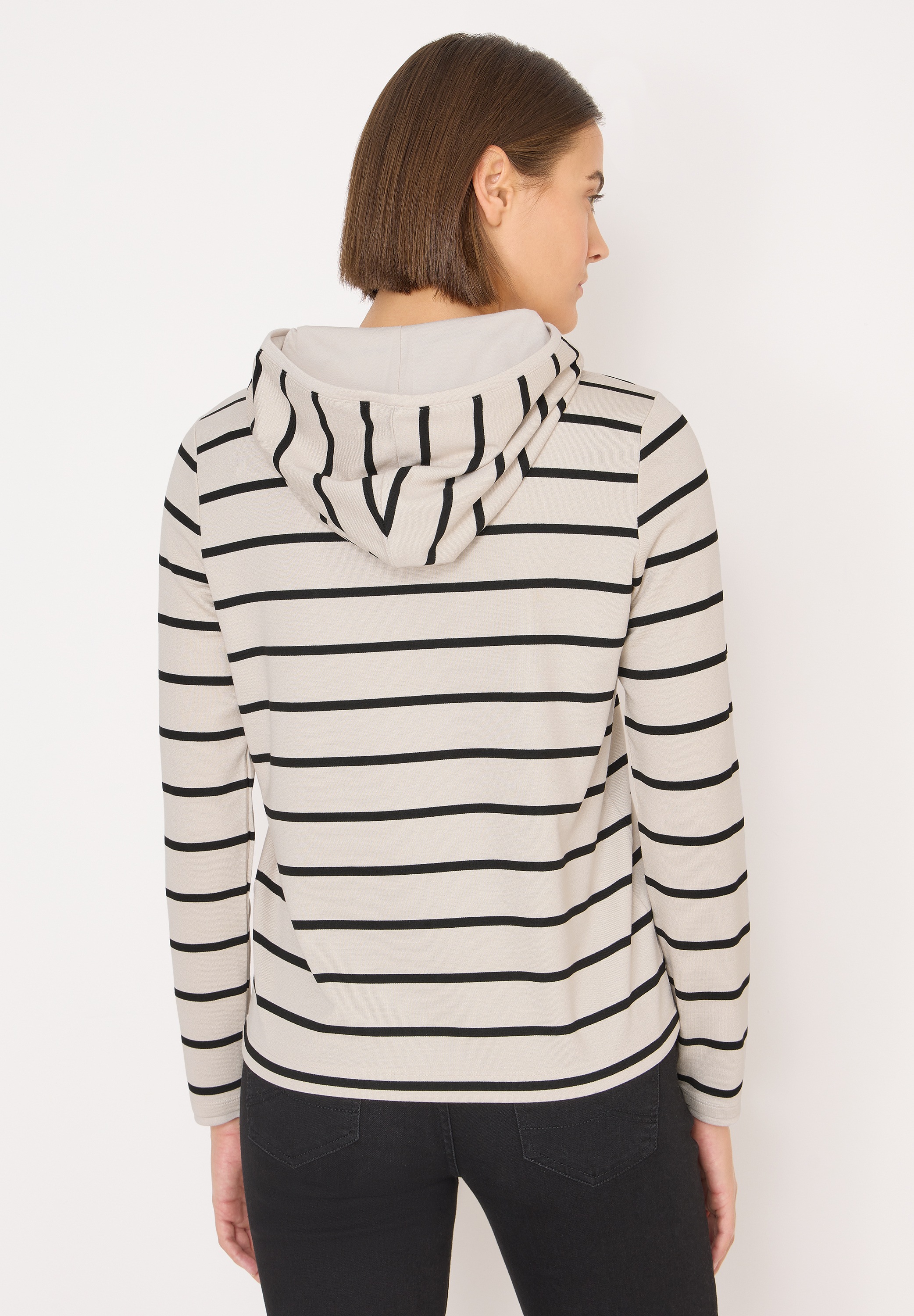 Cecil Kapuzenshirt aus softem Materialmix günstig online kaufen