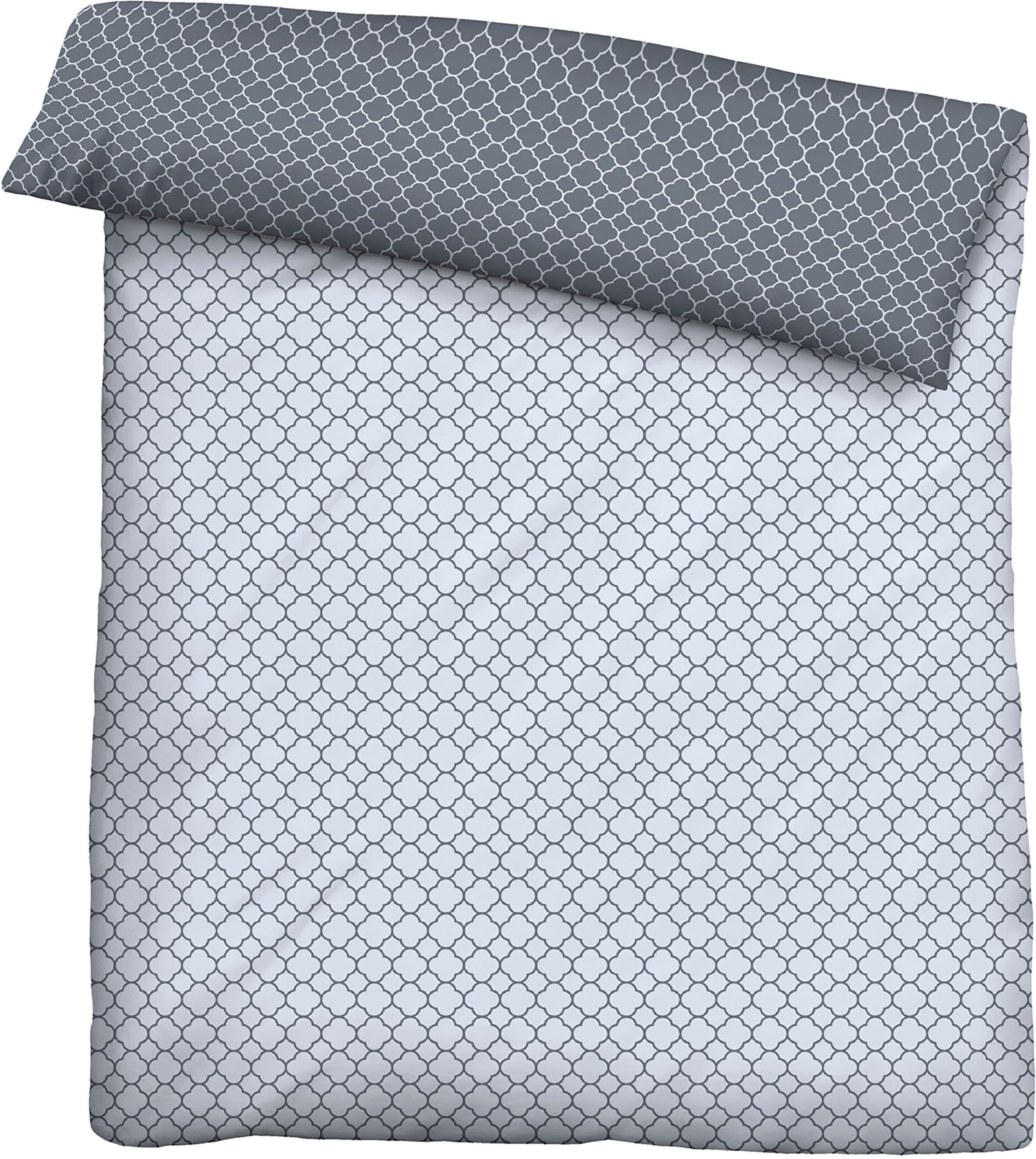 Biberna Wendebettwäsche »Combinate in Gr. 135x200, 155x220 oder 200x200 cm«, Bettwäsche aus Baumwolle, zeitlose Bettwäsche mit Wendeoptik