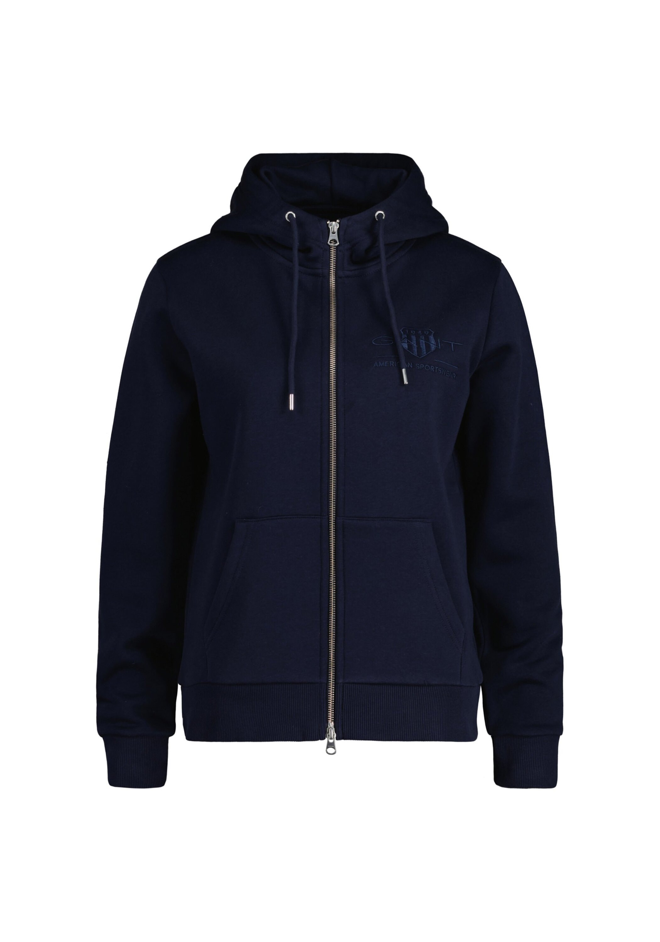 Gant Sweater "Sweatjacke REGULAR TONAL SHIELD ZIP HOODIE" günstig online kaufen