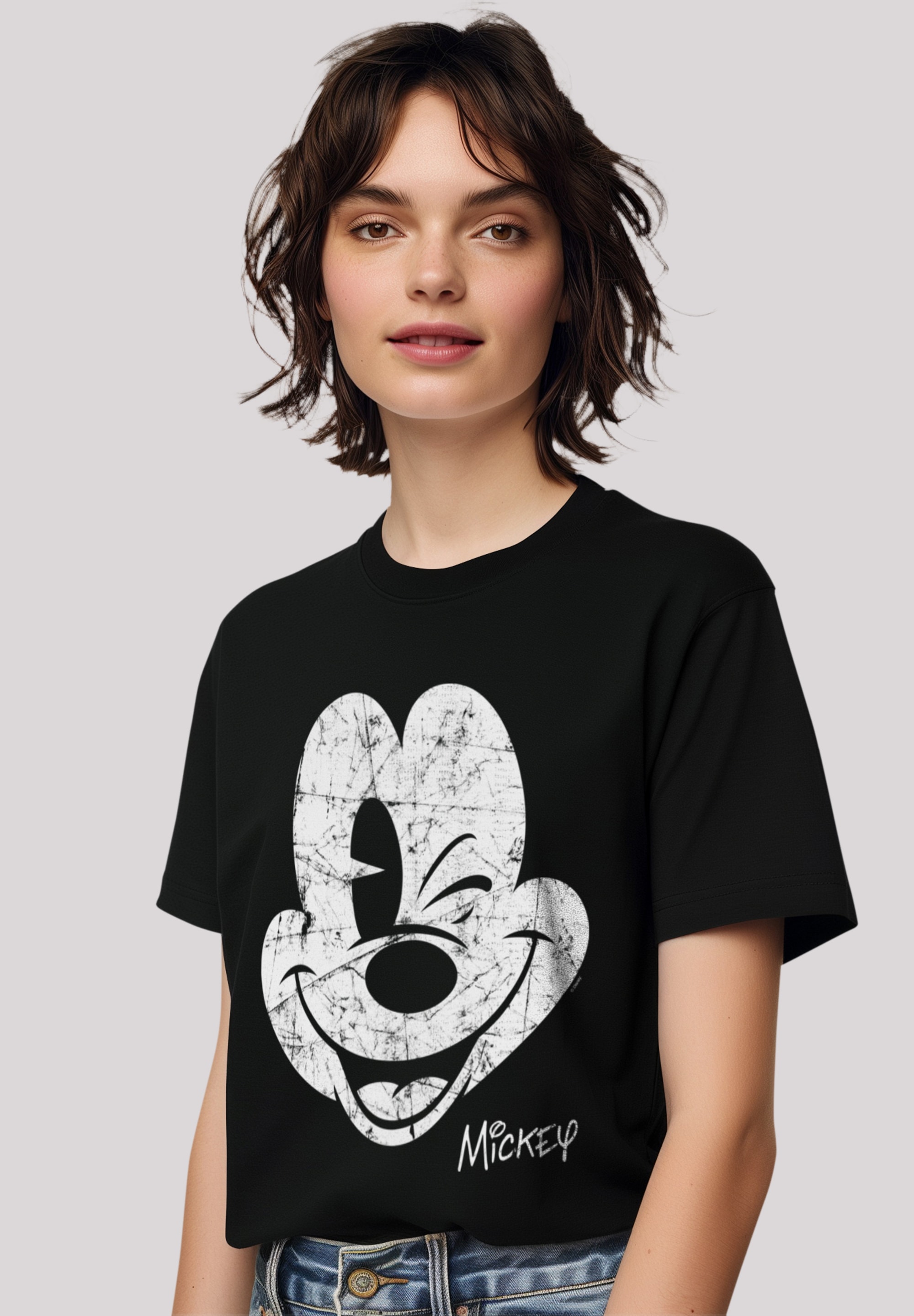 F4NT4STIC T-Shirt "Disney Micky Maus Gesicht Vintage Look", Premium Qualitä günstig online kaufen