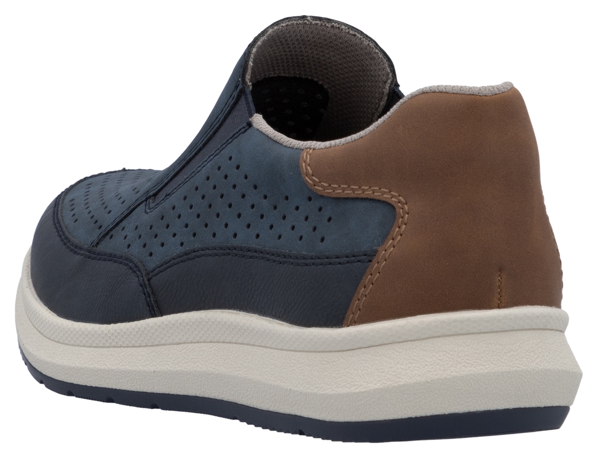 Rieker Slip-On Sneaker Blue-Brown Size 42 3