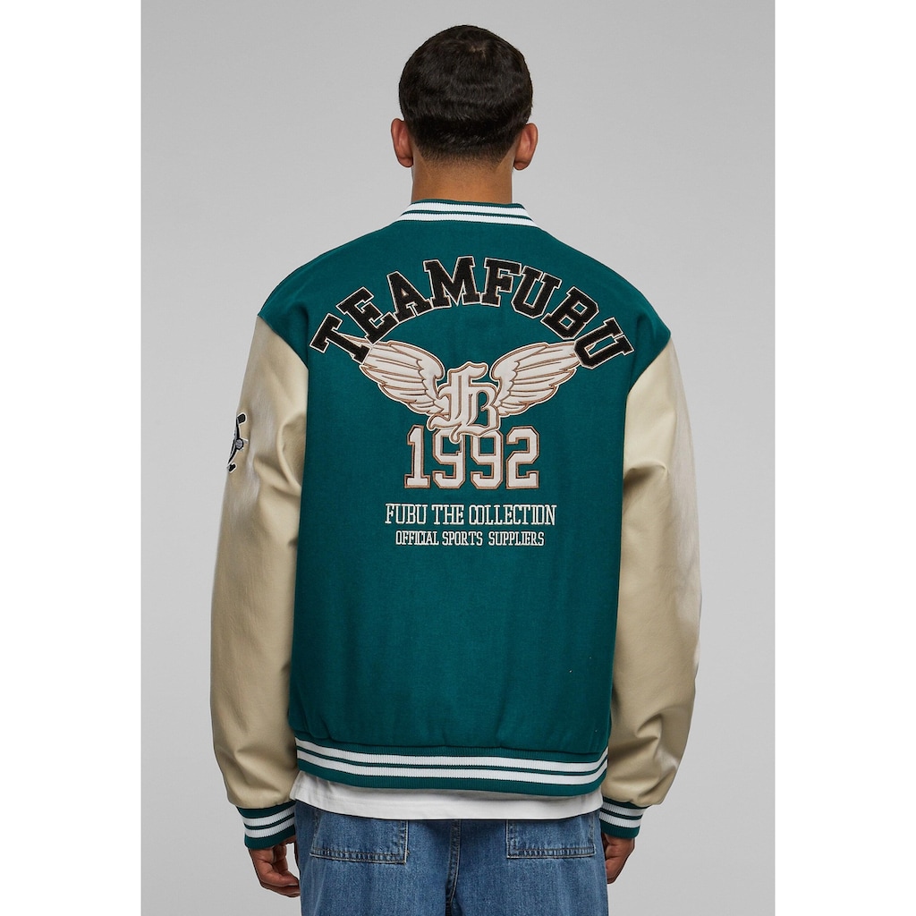 Fubu Bomberjacke »Fubu Herren FM233-009-2 FUBU College Varsity Jacket«, (1 St.), ohne Kapuze