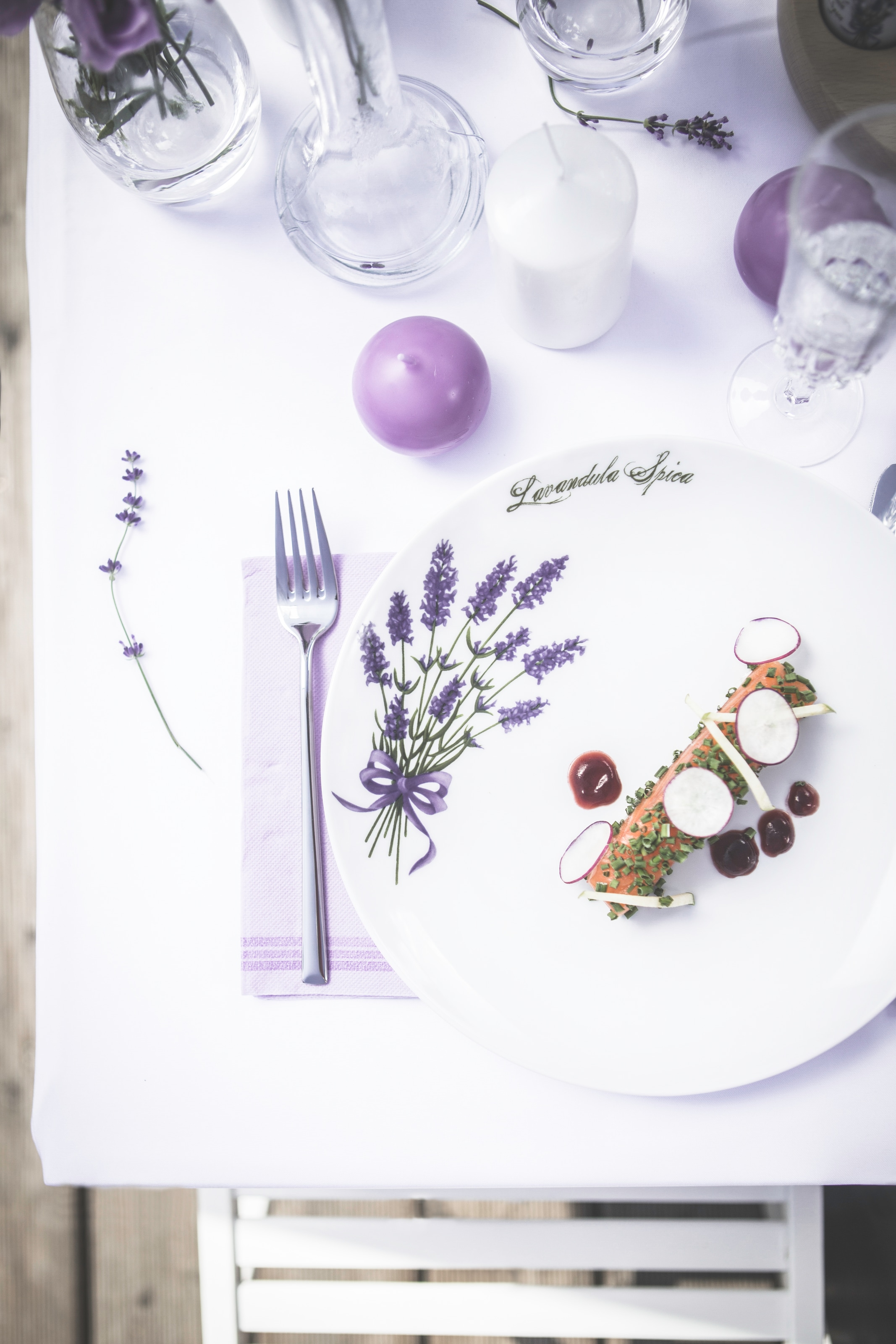 CreaTable Kombiservice »Home Lavendel«, (Set, 16 tlg.), Lavendel-Dekor