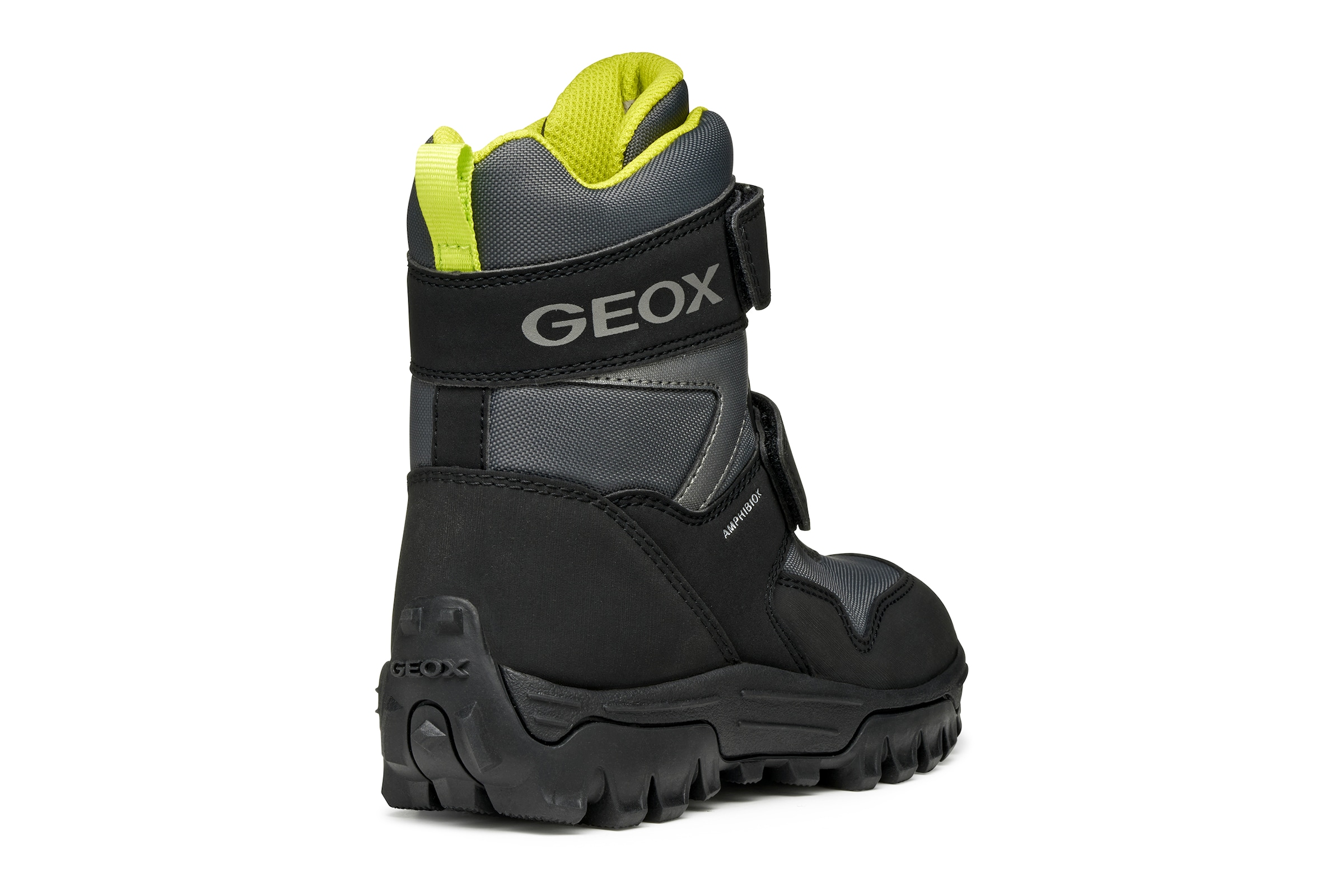 Geox Winterstiefel »J HIMALAYA BOY B ABX«, Snowboots, Klettstiefel mit Warmfutter, Größenschablone zum Download