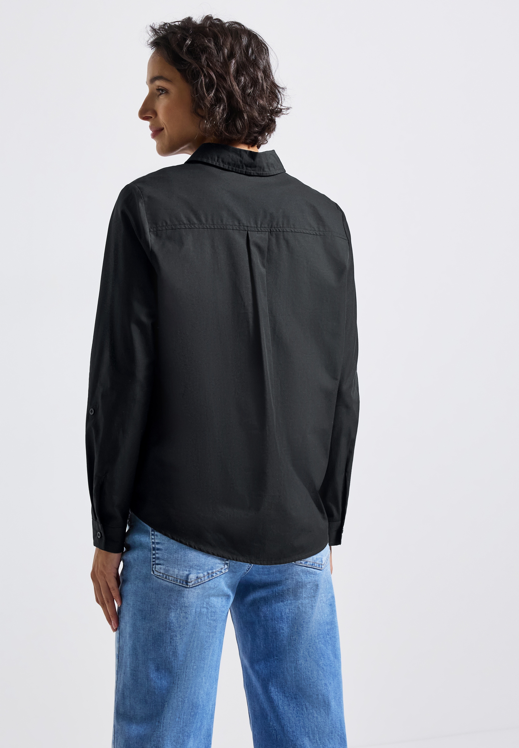 STREET ONE Hemdbluse, aus reiner Baumwolle