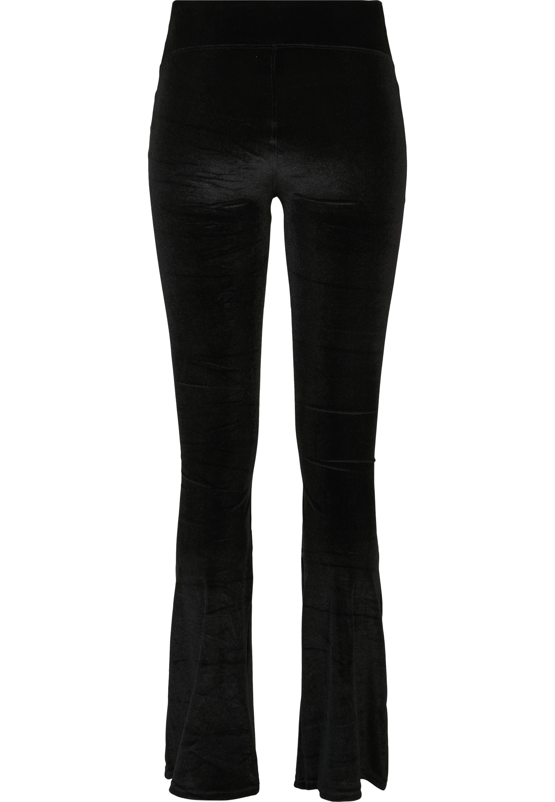 URBAN CLASSICS Leggings »Urban Classics Damen Ladies High Waist Velvet Boot Cut Leggings«