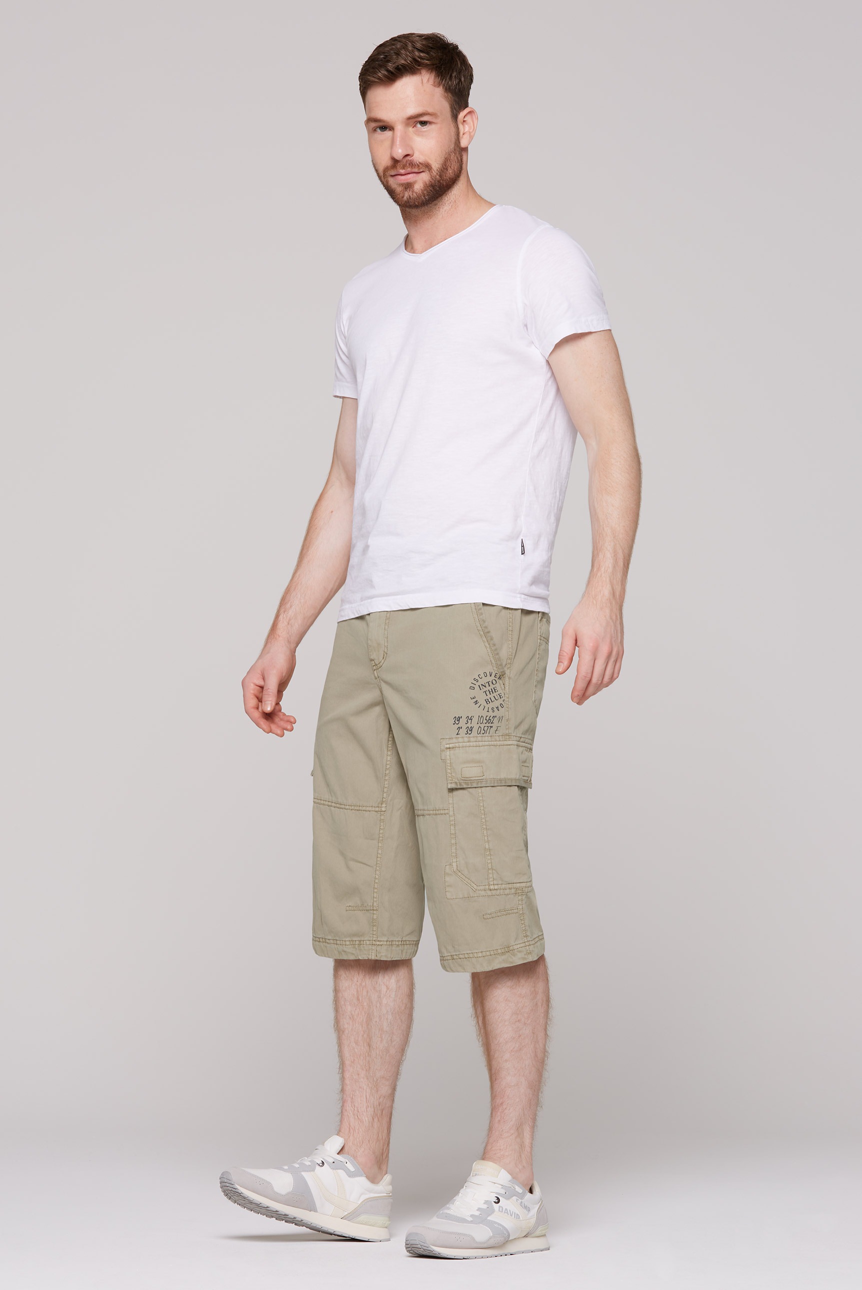 CAMP DAVID Shorts, mit Bindeband am Saum