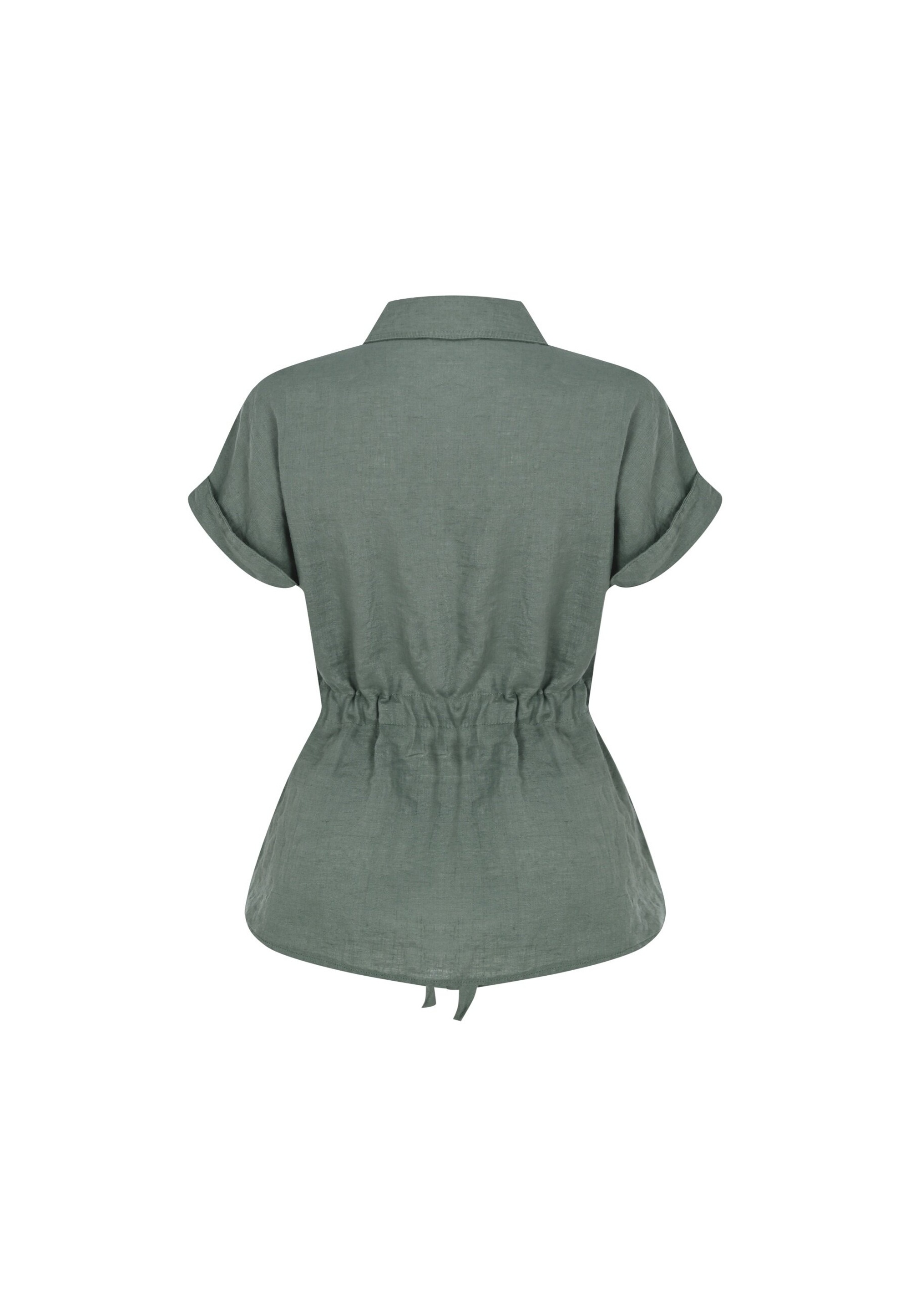 freshlions Klassische Bluse »Zoey«, (1 tlg.), mit Bindeband in der Taille