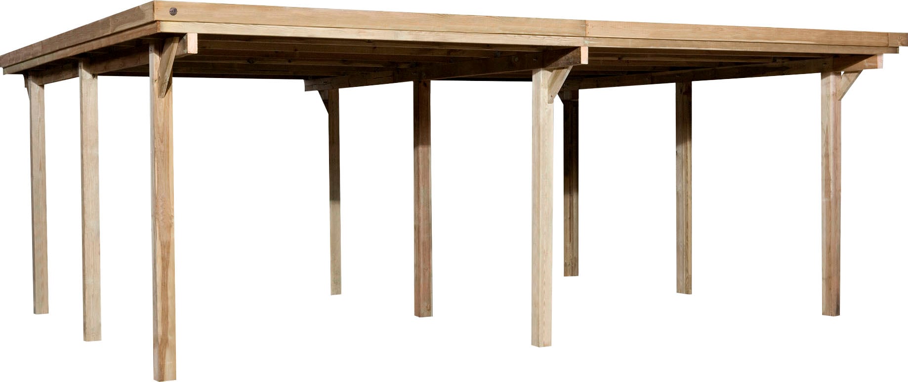weka Doppelcarport "618 Gr.1" Massivholz 270 cm braun