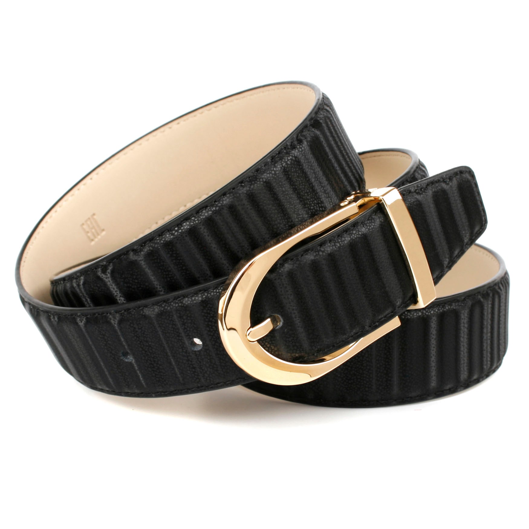 Anthoni Crown Ledergürtel, mit glänzender ovaler Schließe online kaufen |  BAUR
