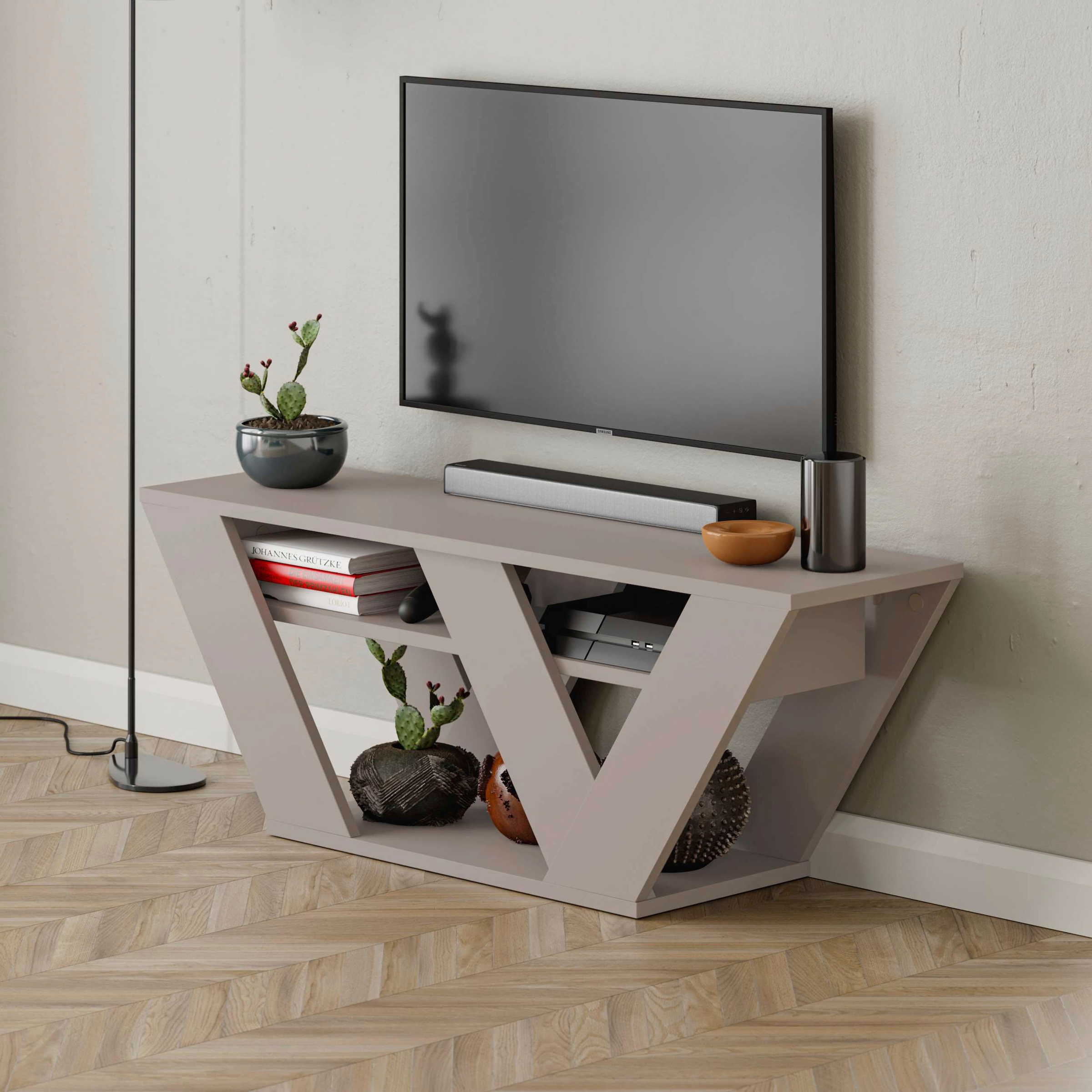 Decortie TV-Schrank »Thales TV Schrank«, (Packung), Einfache Montage,Platzsparend