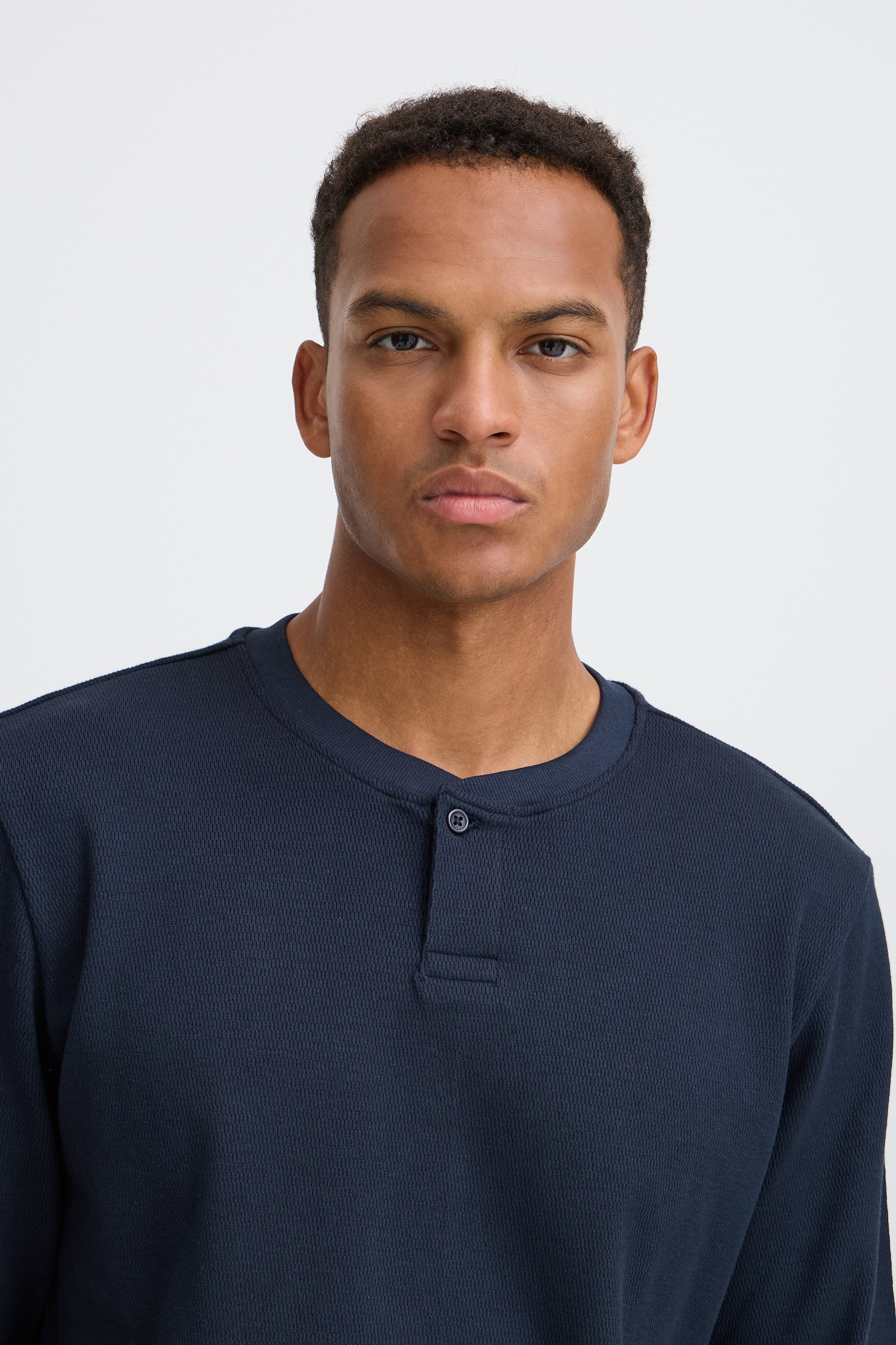 Blend Langarmshirt »BHLEWIS L/S STRUCTURE GD TEE« Baumwollmischung, regular fit