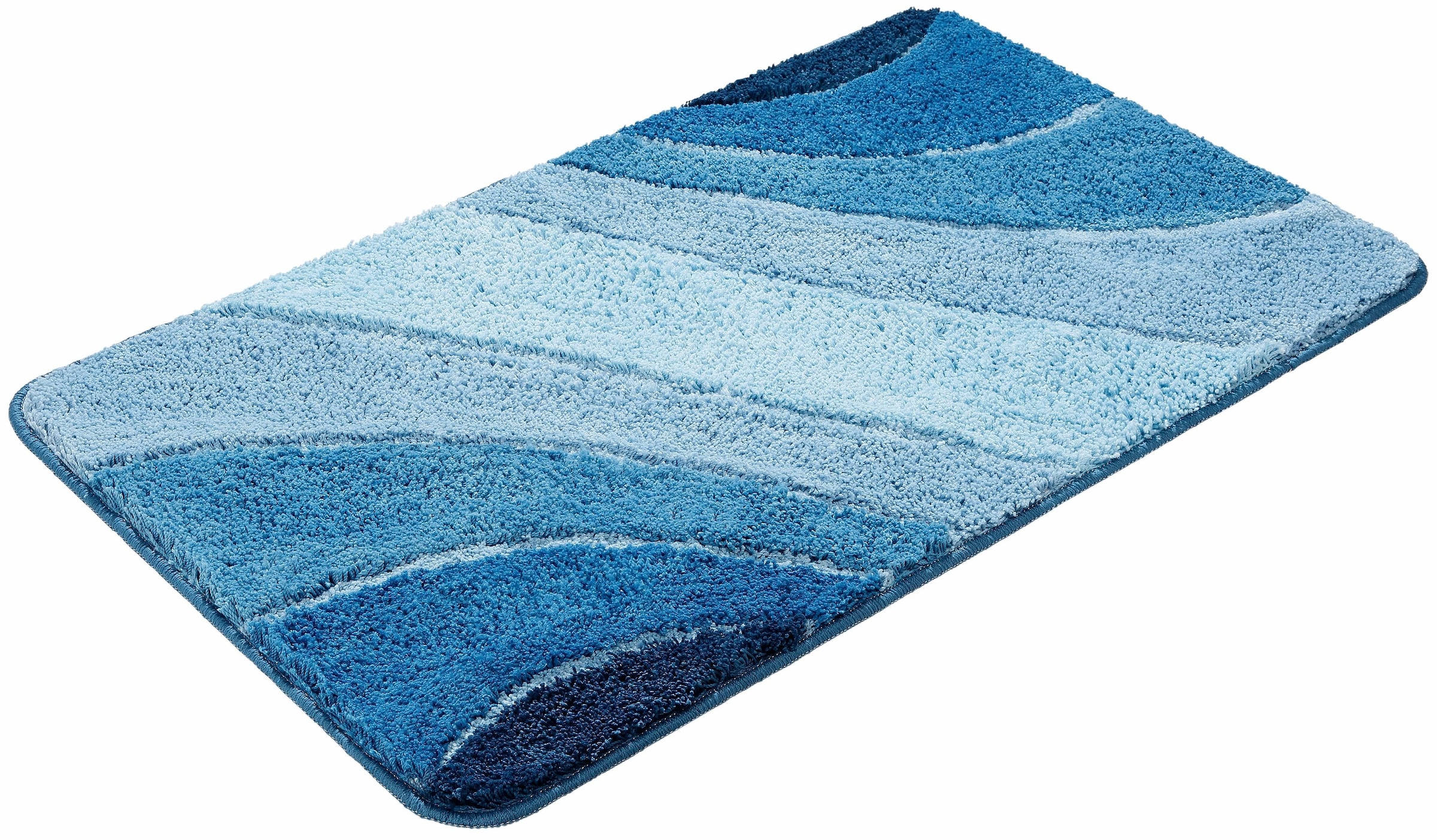 my home Badematte »Josie, Badvorleger, Badezimmer Teppich«, rutschhemmend beschichtet, fußbodenheizungsgeeignet-schnell trocknend-strapazierfähig, Badteppich, Badematten, rechteckig, rund & als 3-tlg. Set erhältlich