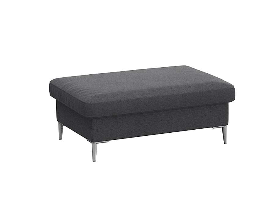 FLEXLUX Pouf »Fiore« Kaltschaum, Füße Alu