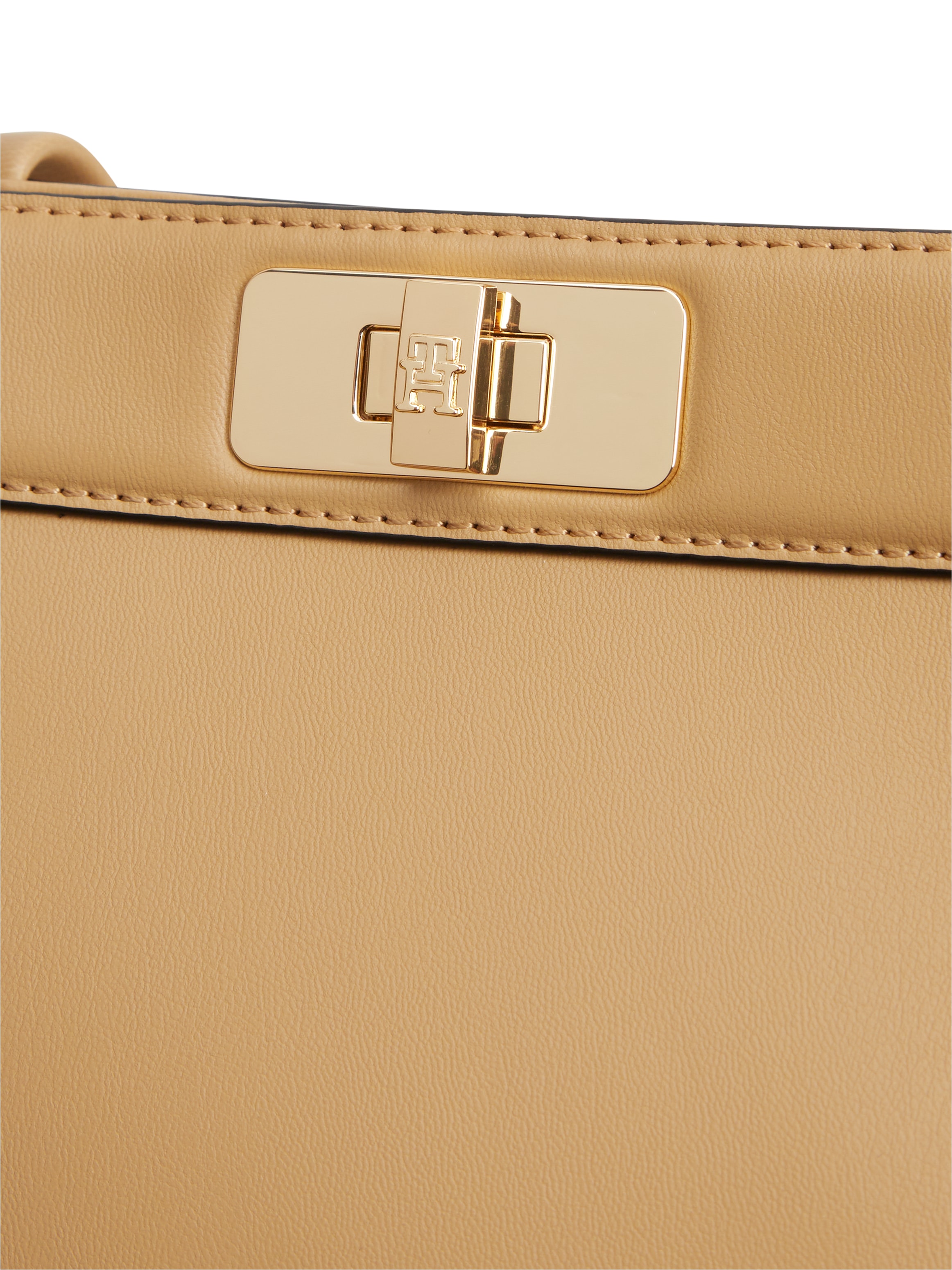 Tommy Hilfiger Henkeltasche »TH MODERN SATCHEL« Damen Tragetasche, Umhängetasche, mit goldfarbenen Details