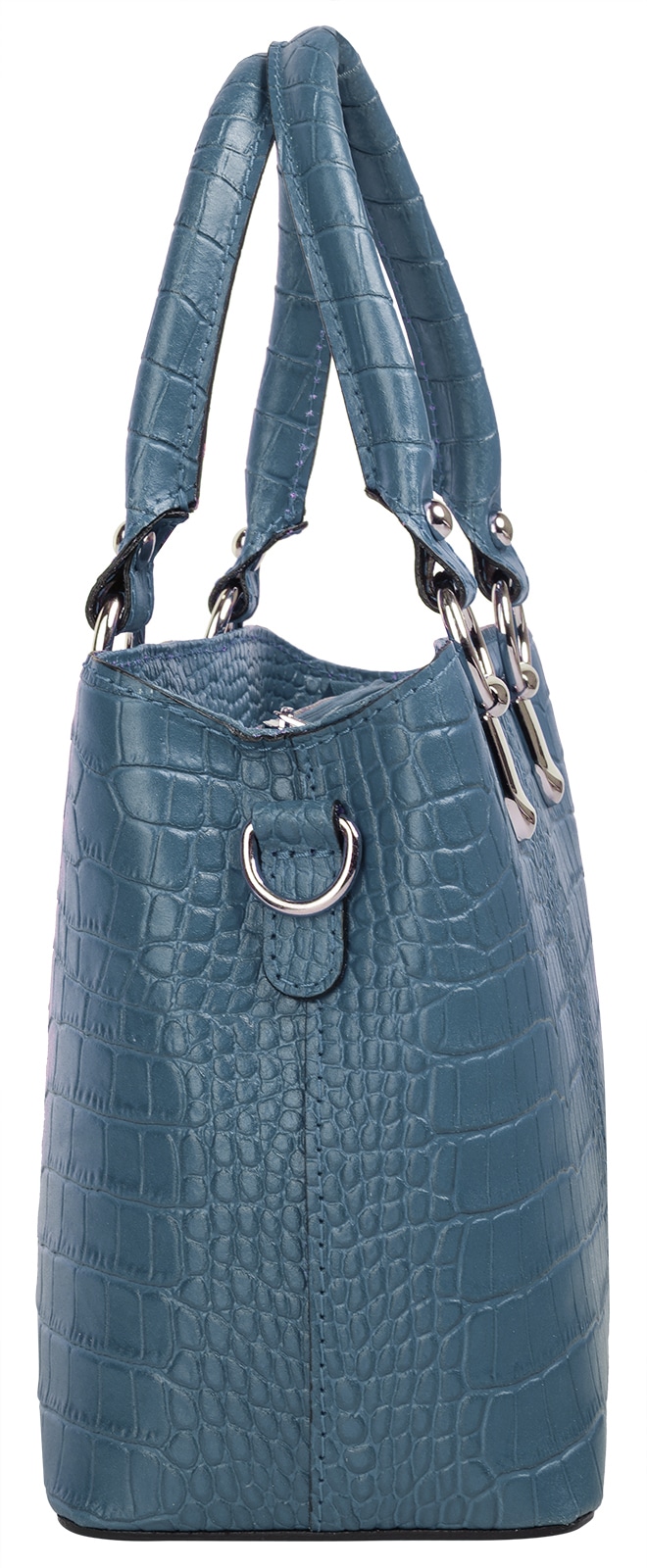 Cluty Umhängetasche, echt Leder, Made in Italy